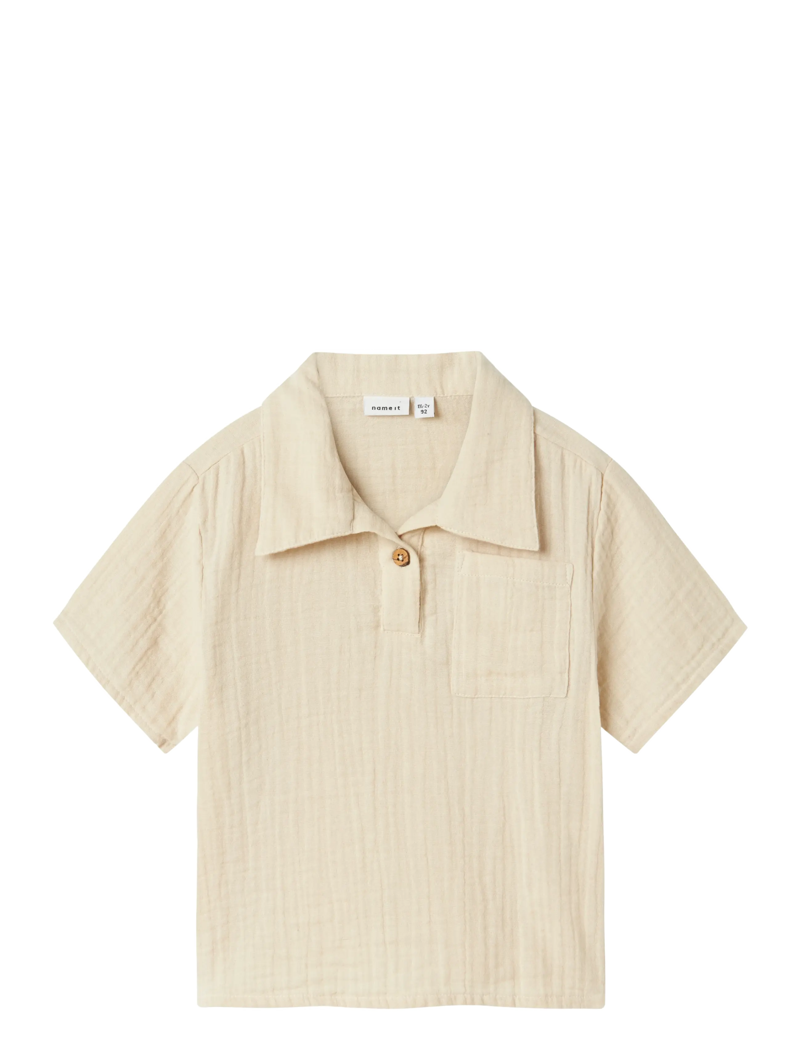 name it NMMHEFIN NREG SS SHIRT - Skjorter - PEYOTE / beige