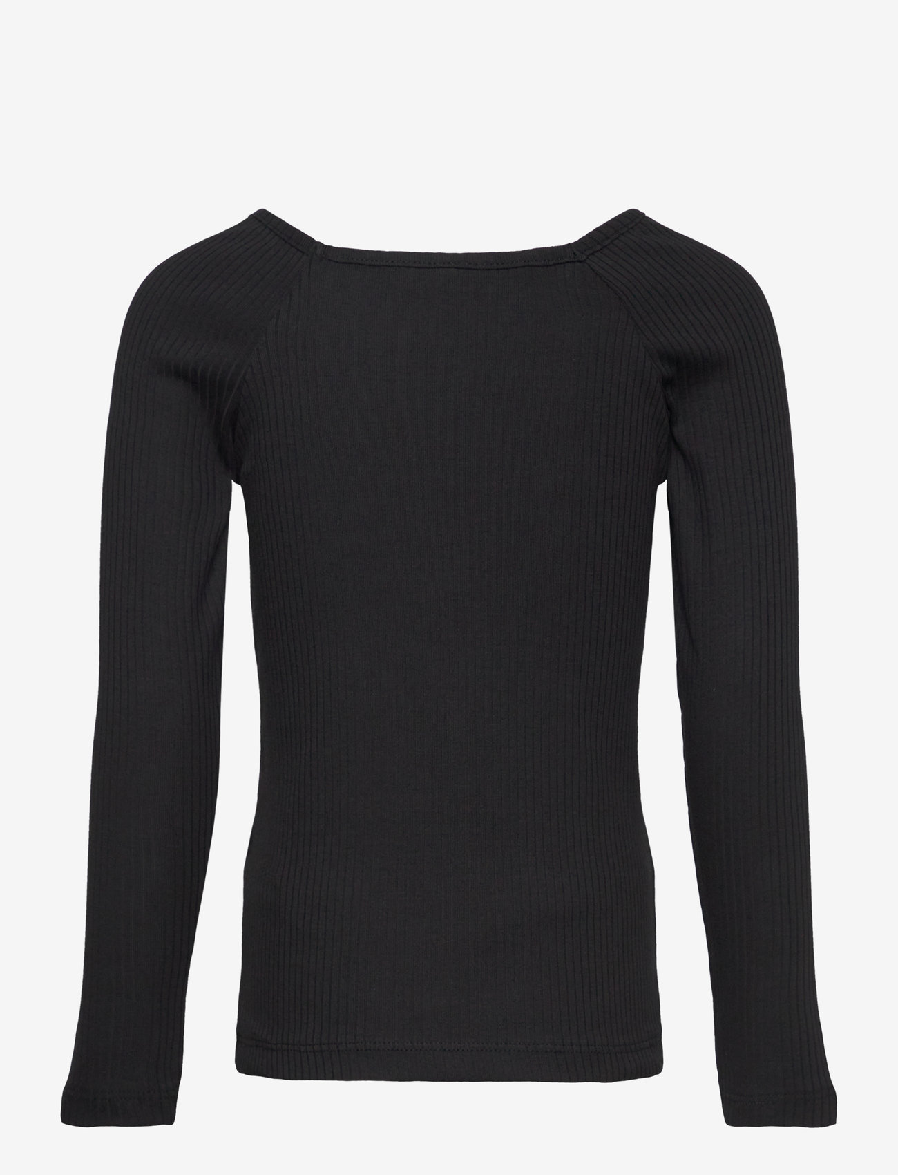 name it - NKFOTILIA LS SLIM TOP - långärmade t-shirts - black - 1