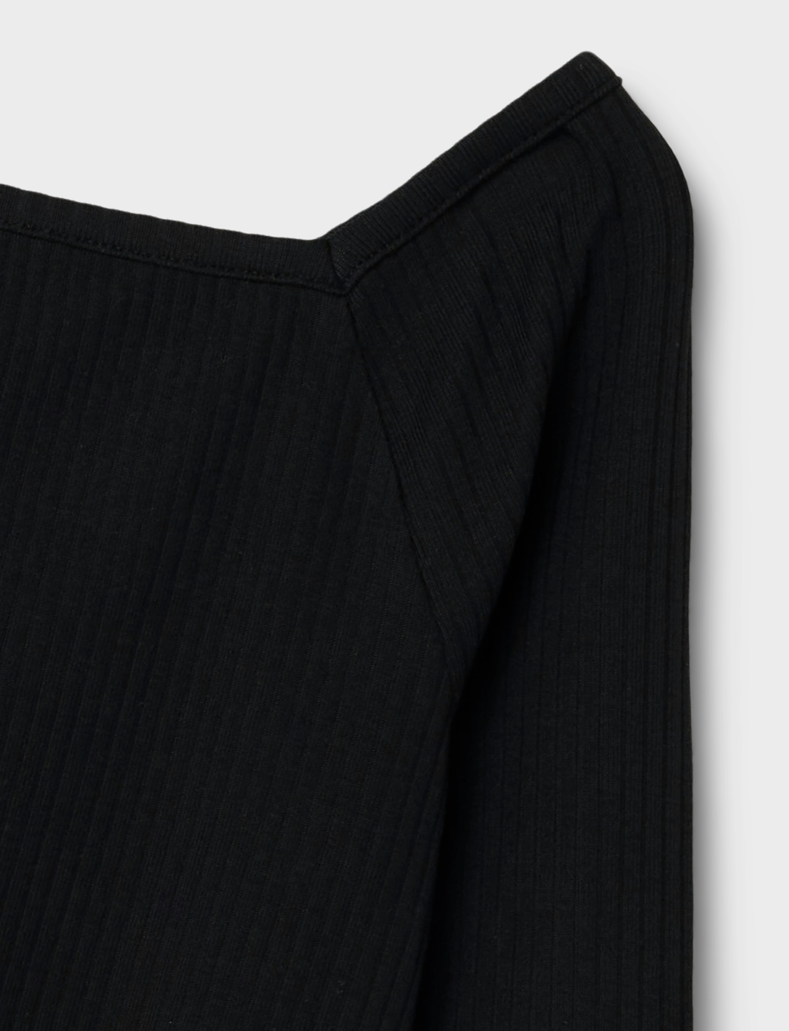 name it - NKFOTILIA LS SLIM TOP - langærmede - black - 3