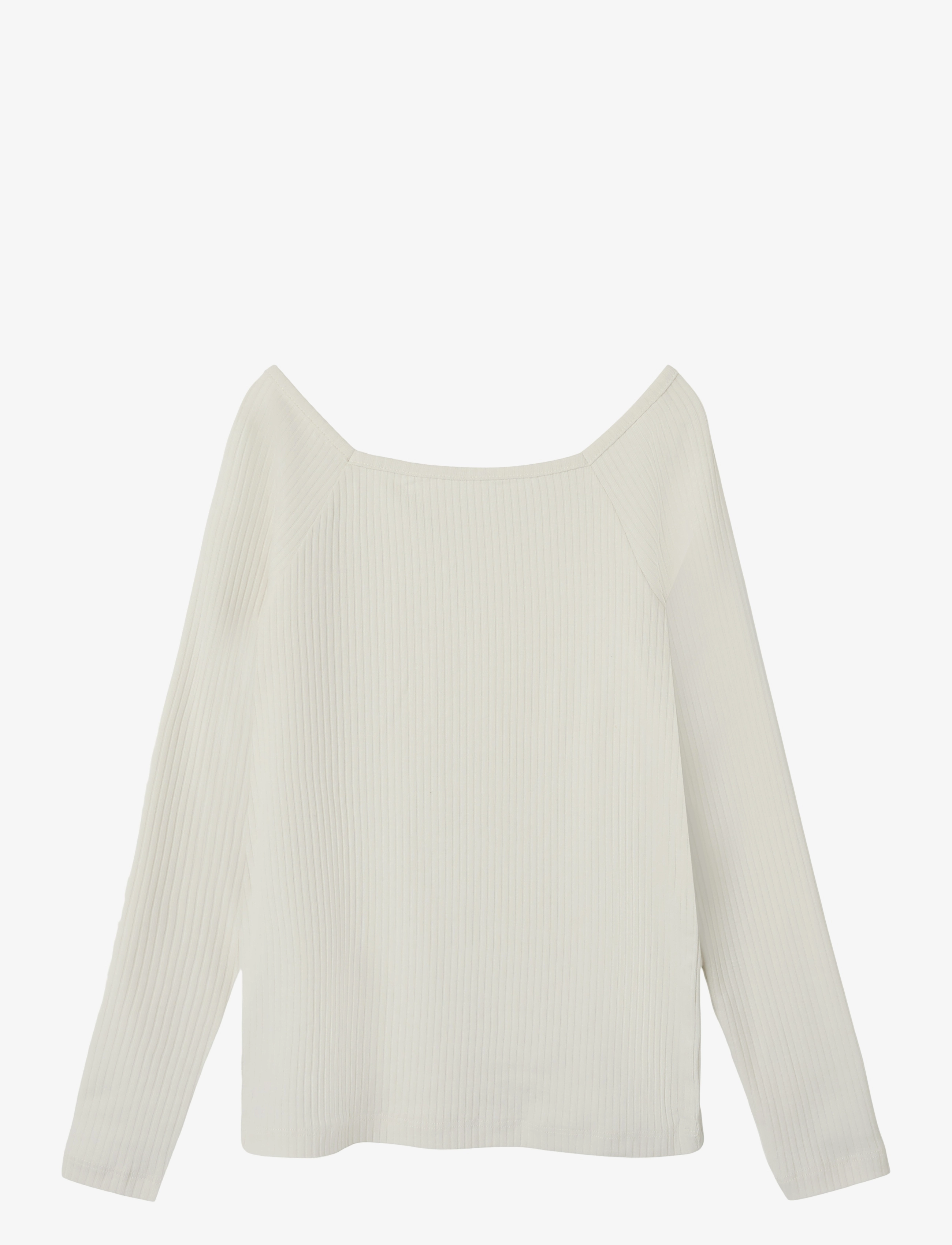 name it NKFOTILIA LS SLIM TOP - Overdele - JET STREAM / cream