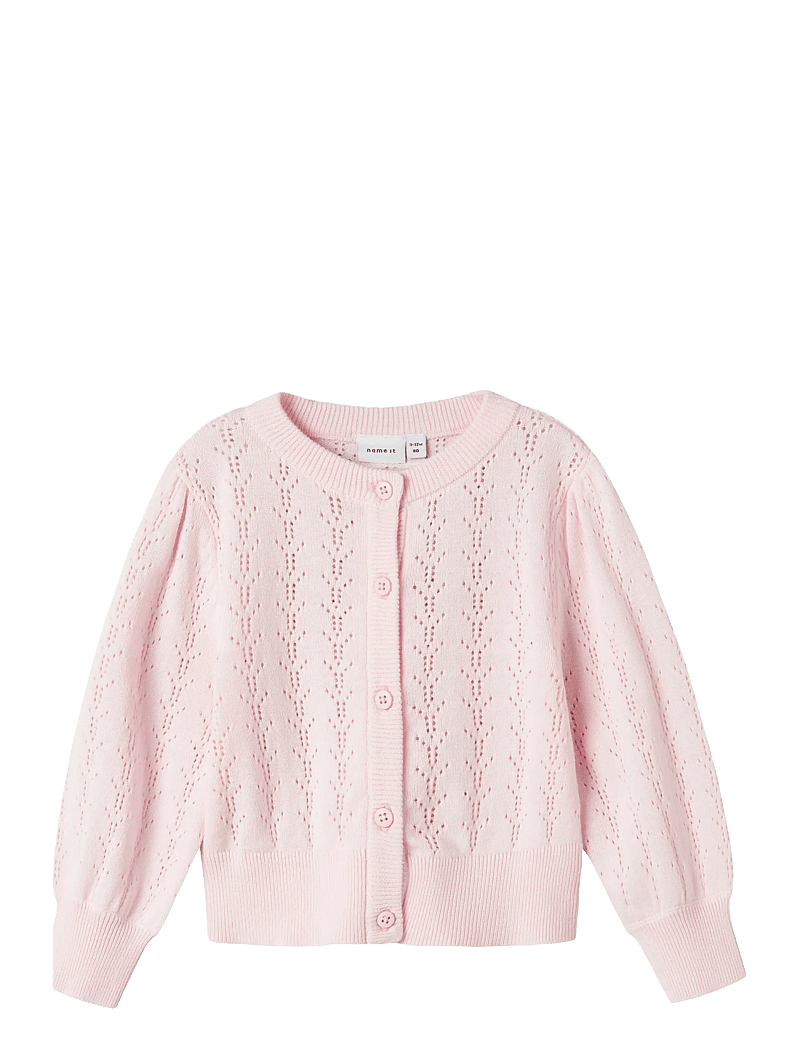 name it - NMFHANNAH LS KNIT CARD - cardigans - ballerina - 0