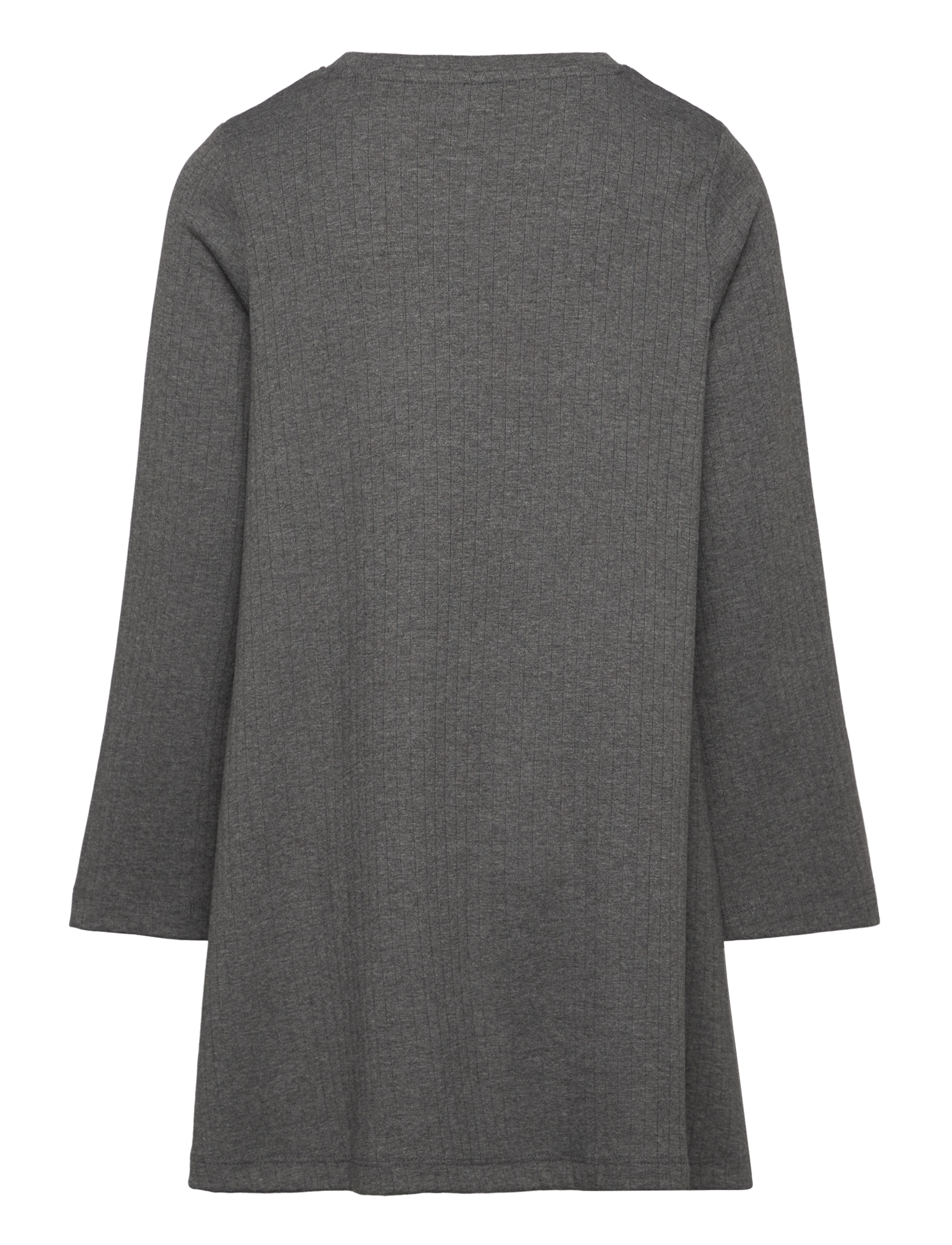name it - NKFOLENIA LS DRESS - langærmede hverdagskjoler - dark grey melange - 2