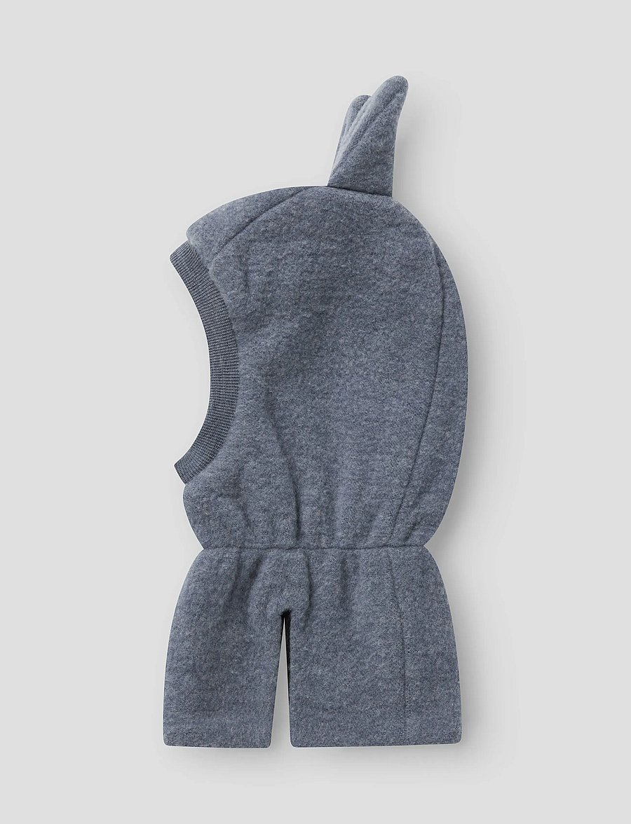 name it - NMMWMINO W/EAR WO/PO BRU BALACLAVA W/FLE - talvised aksessuaarid - folkstone gray - 0