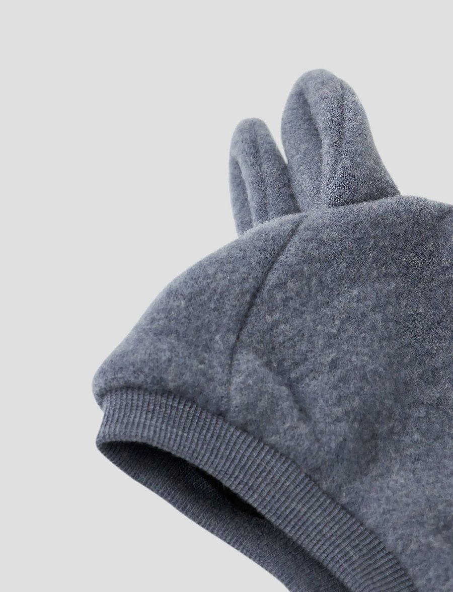name it - NMMWMINO W/EAR WO/PO BRU BALACLAVA W/FLE - talvised aksessuaarid - folkstone gray - 3