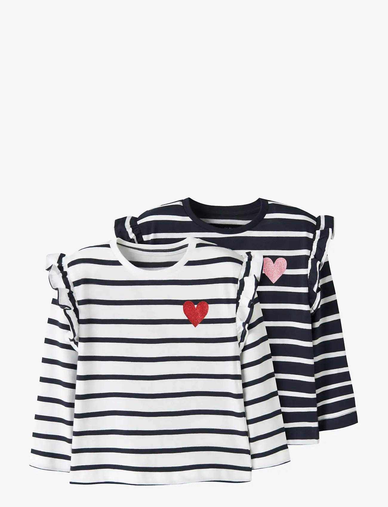 name it - NMFTOVELINA 2P LS NREG TOP NOOS - langærmede t-shirts - dark sapphire - 0