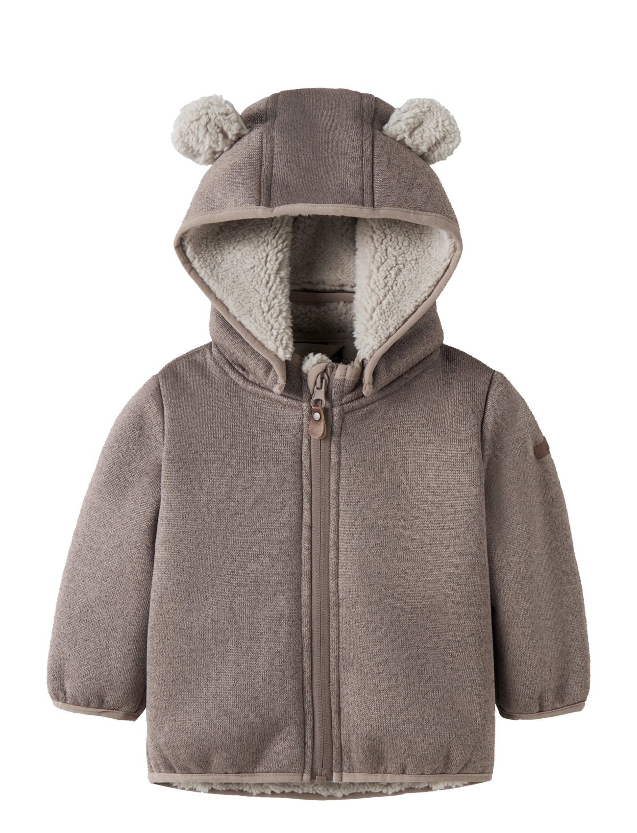 name it NBNMADA08 JACKET SOLID FO - Softshell jackets - SILVER MINK / brown