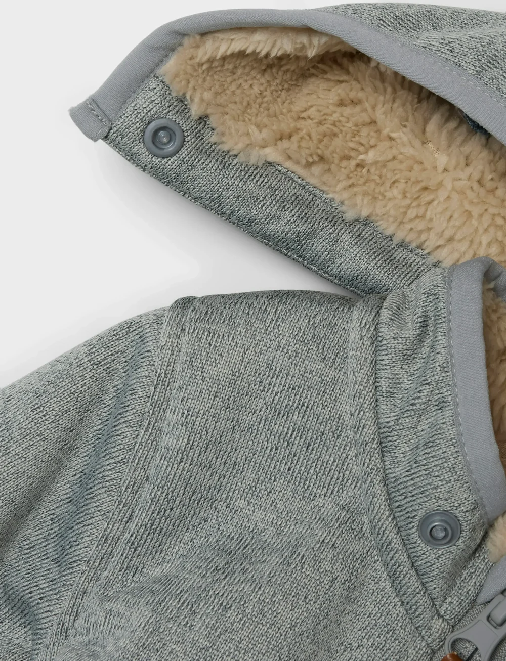 name it - NBNMADA08 SUIT SOLID FO - fleece-sets - grey melange - 4