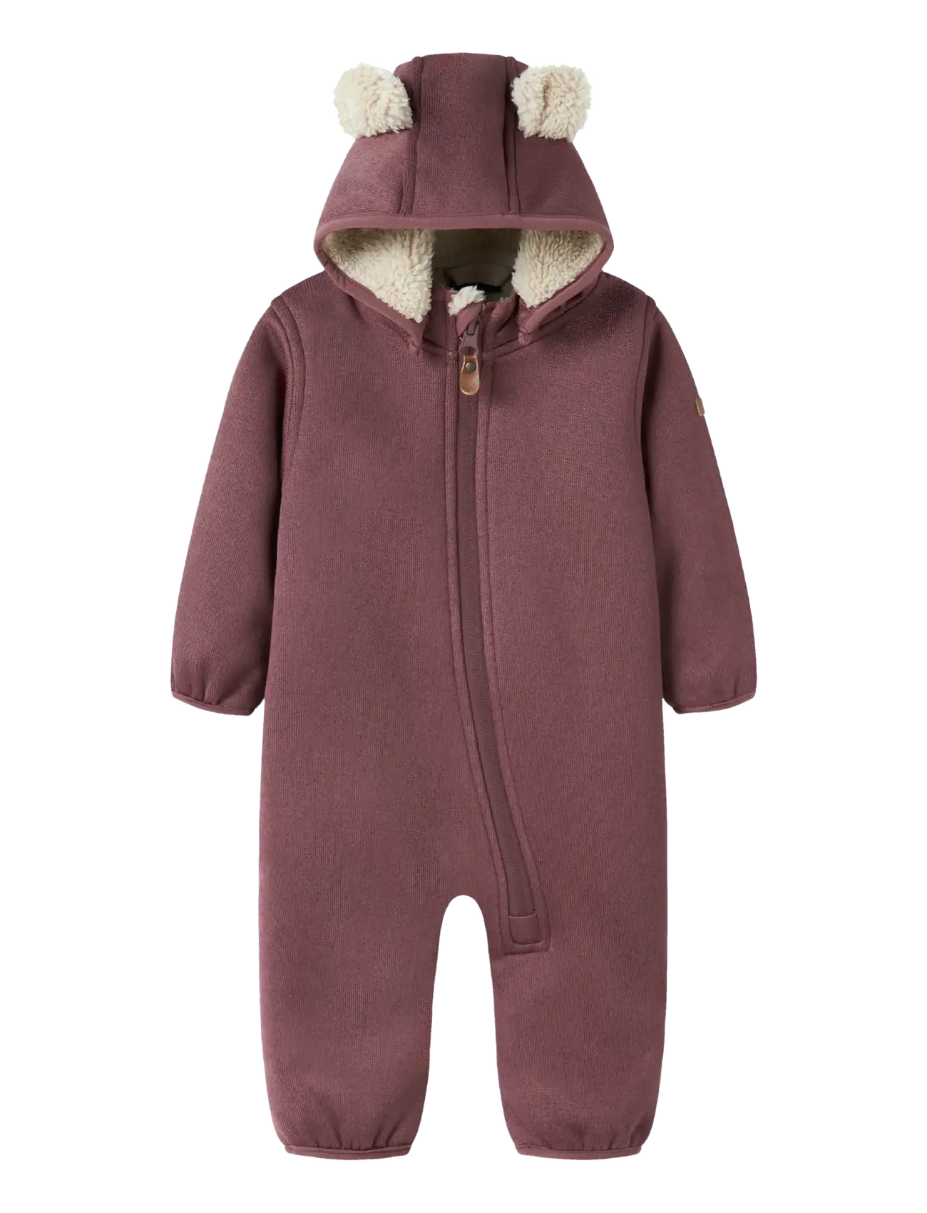name it NBNMADA08 SUIT SOLID FO - Fleece-Kleidung - ROSE BROWN / burgundy