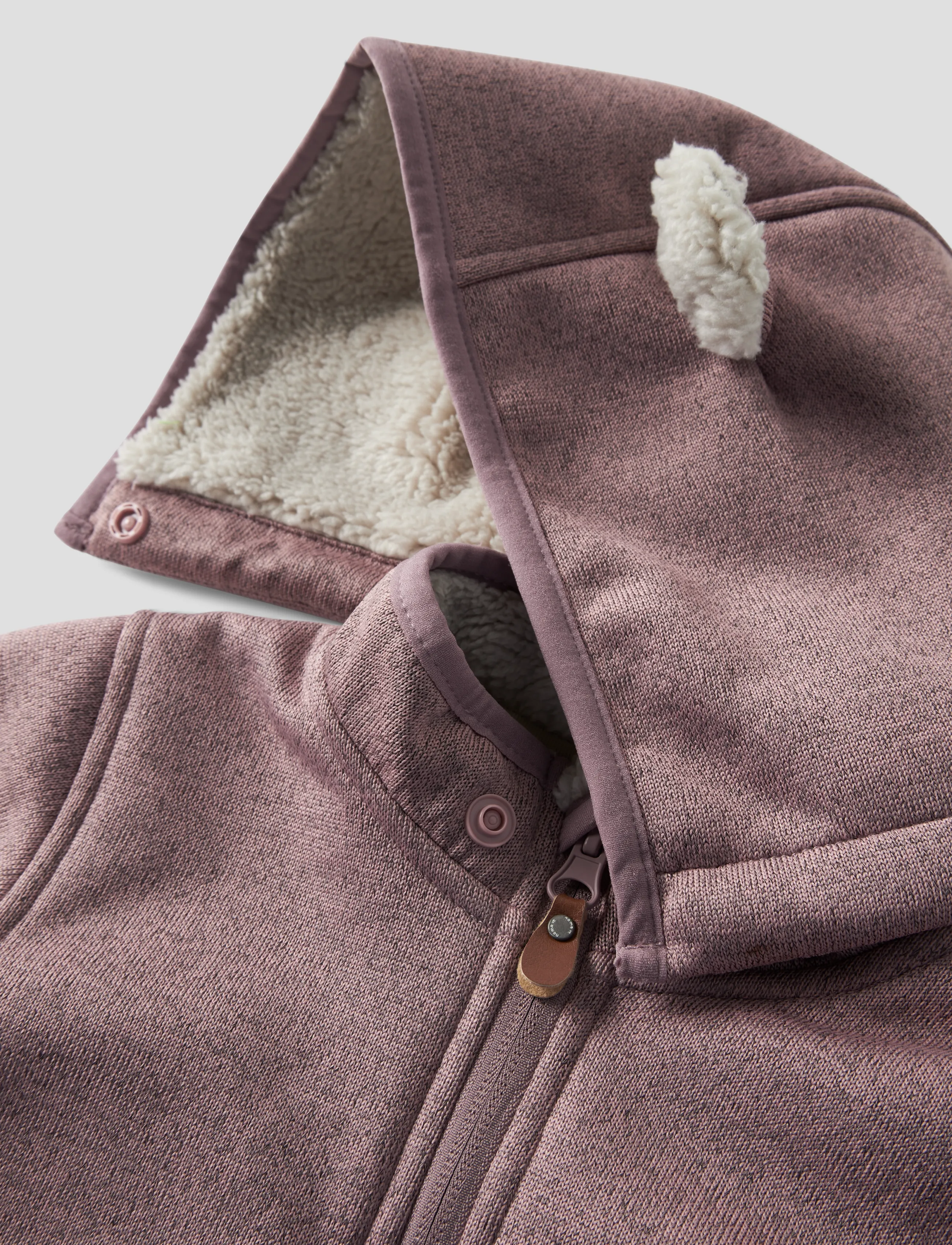 name it - NBNMADA08 SUIT SOLID FO - fleece sets - woodrose - 3