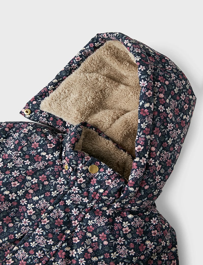 name it - NMFSNOW05 JACKET AOP 1FO - dark sapphire - 2