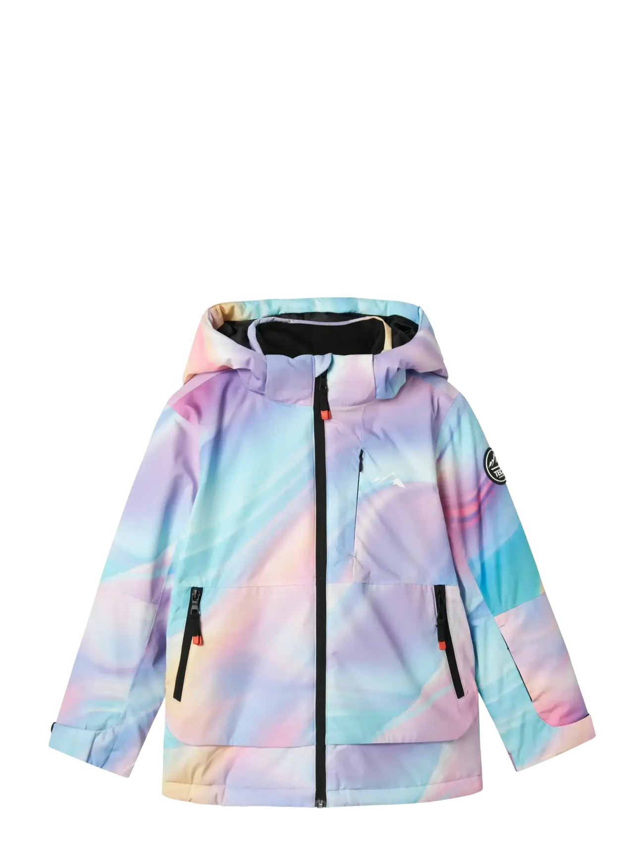 NKNSLOPE10 SKI JACKET AOP FO - MILKY BLUE