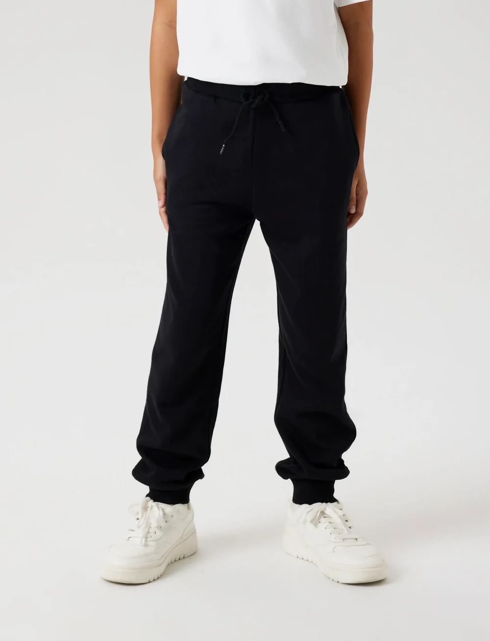 name it - NKMVIAN NREG SWE PANT UNB NOOS - dressipüksid - black - 5