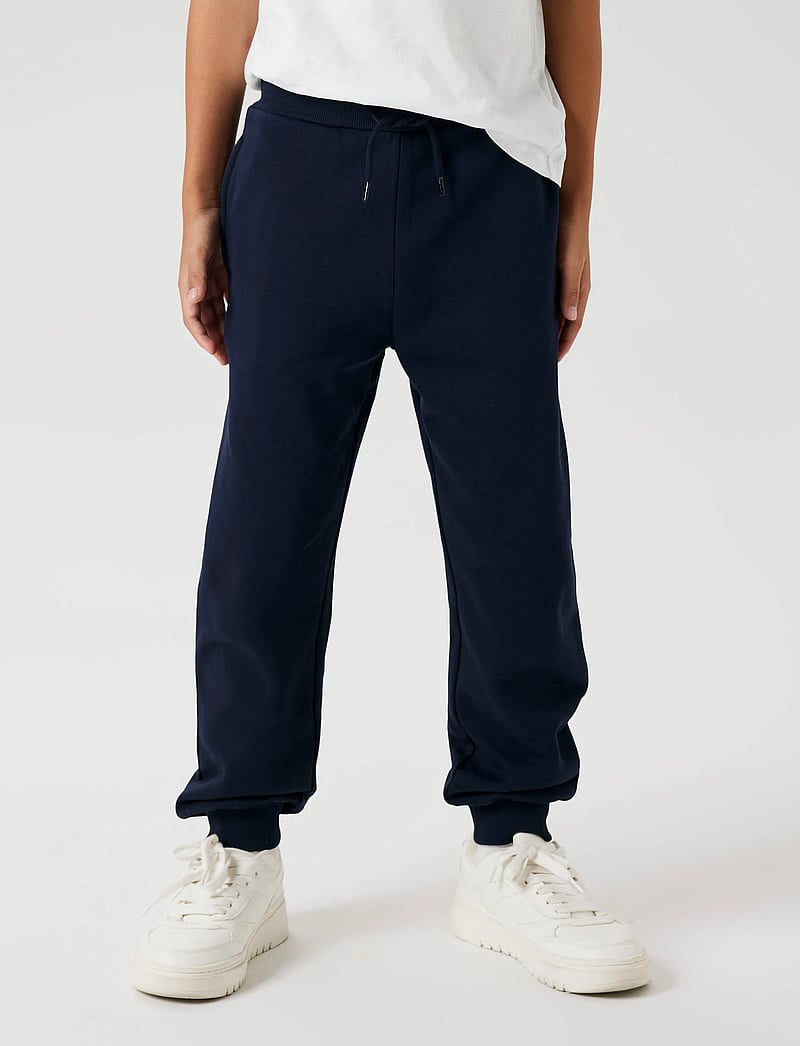 name it - NKMVIAN NREG SWE PANT UNB NOOS - sweatpants - dark sapphire - 3