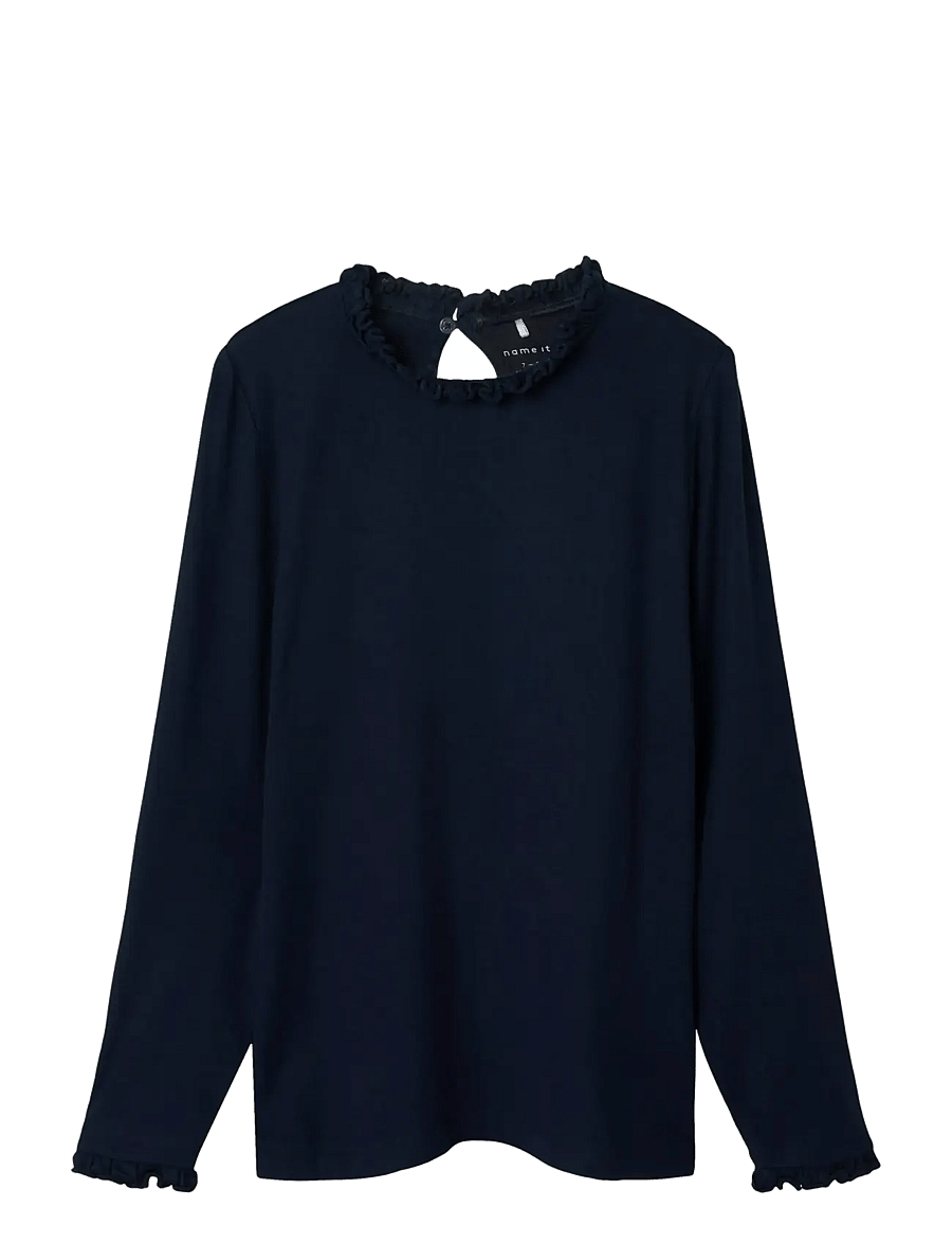 name it - NKFPRAKULA LS SLIM TOP - langærmede t-shirts - dark sapphire - 0