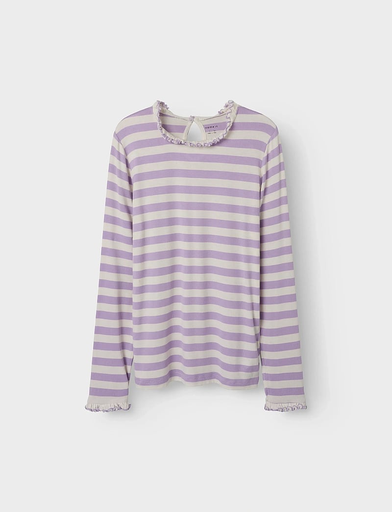 name it - NKFPRAKULA LS SLIM TOP - langærmede t-shirts - lavendula - 0