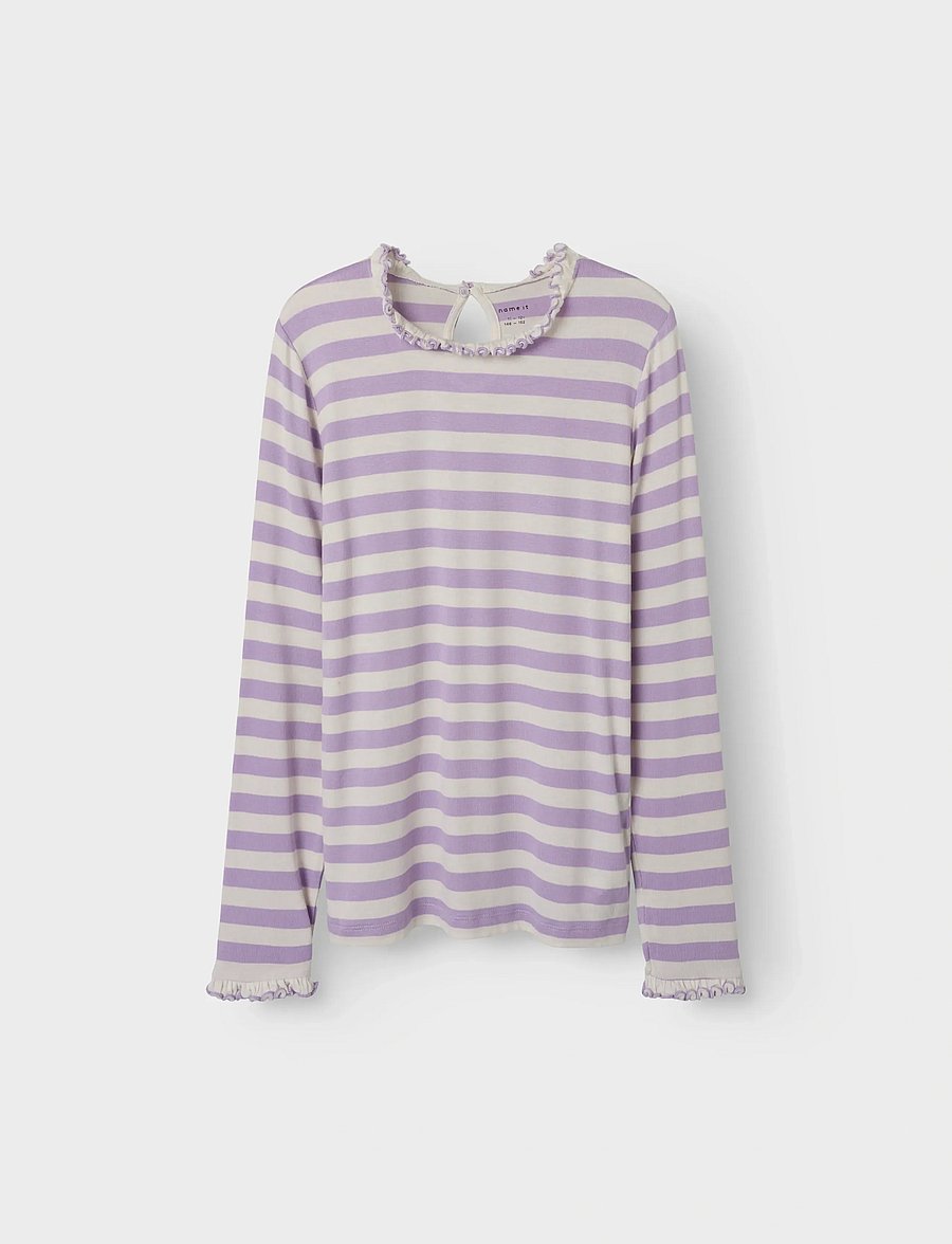 name it - NKFPRAKULA LS SLIM TOP - langærmede t-shirts - lavendula - 0