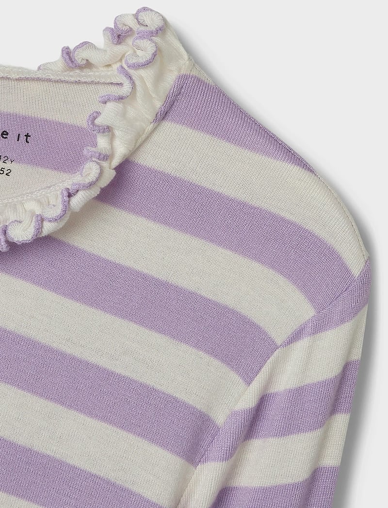 name it - NKFPRAKULA LS SLIM TOP - langærmede t-shirts - lavendula - 3