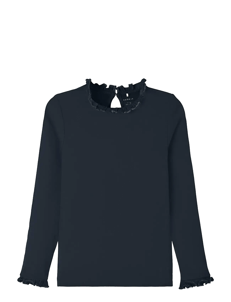 name it - NMFPRAKULA LS SLIM TOP - pikkade varrukatega t-särgid - dark sapphire - 0