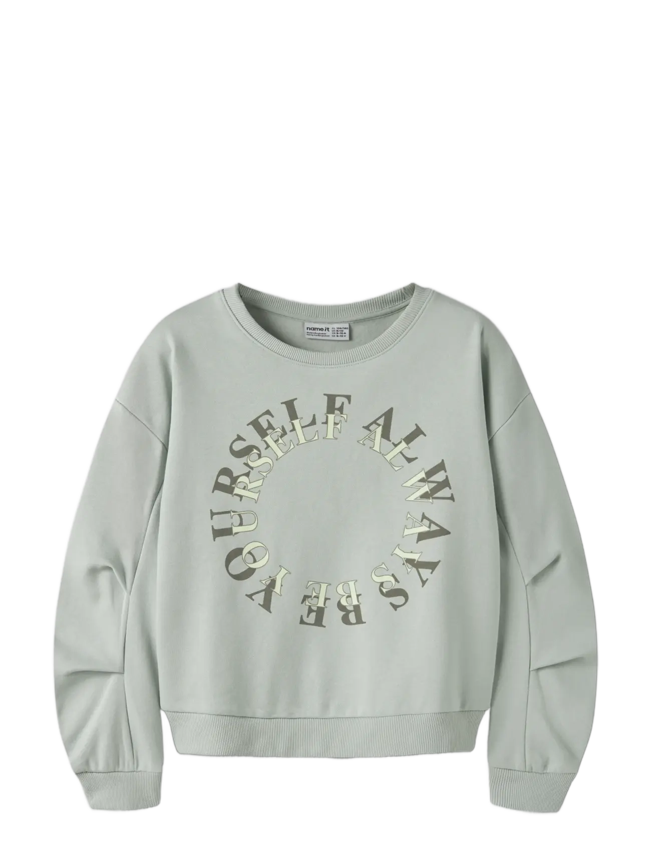 name it - NKFPTAROUND LS SWEAT BRU - sweatshirts - aqua gray - 2