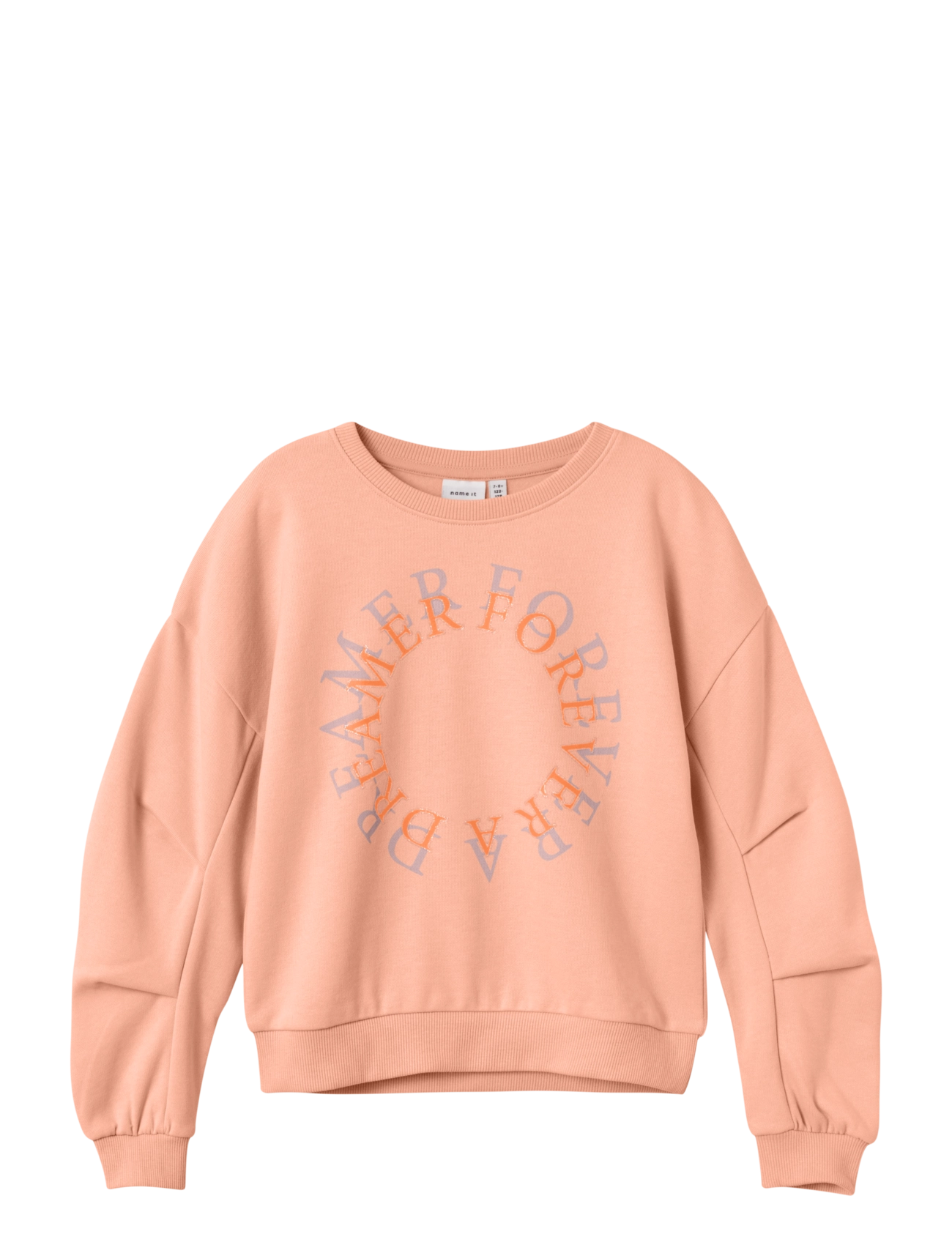 name it NKFPTAROUND LS SWEAT BRU - Back to school - PEACH NECTAR / coral