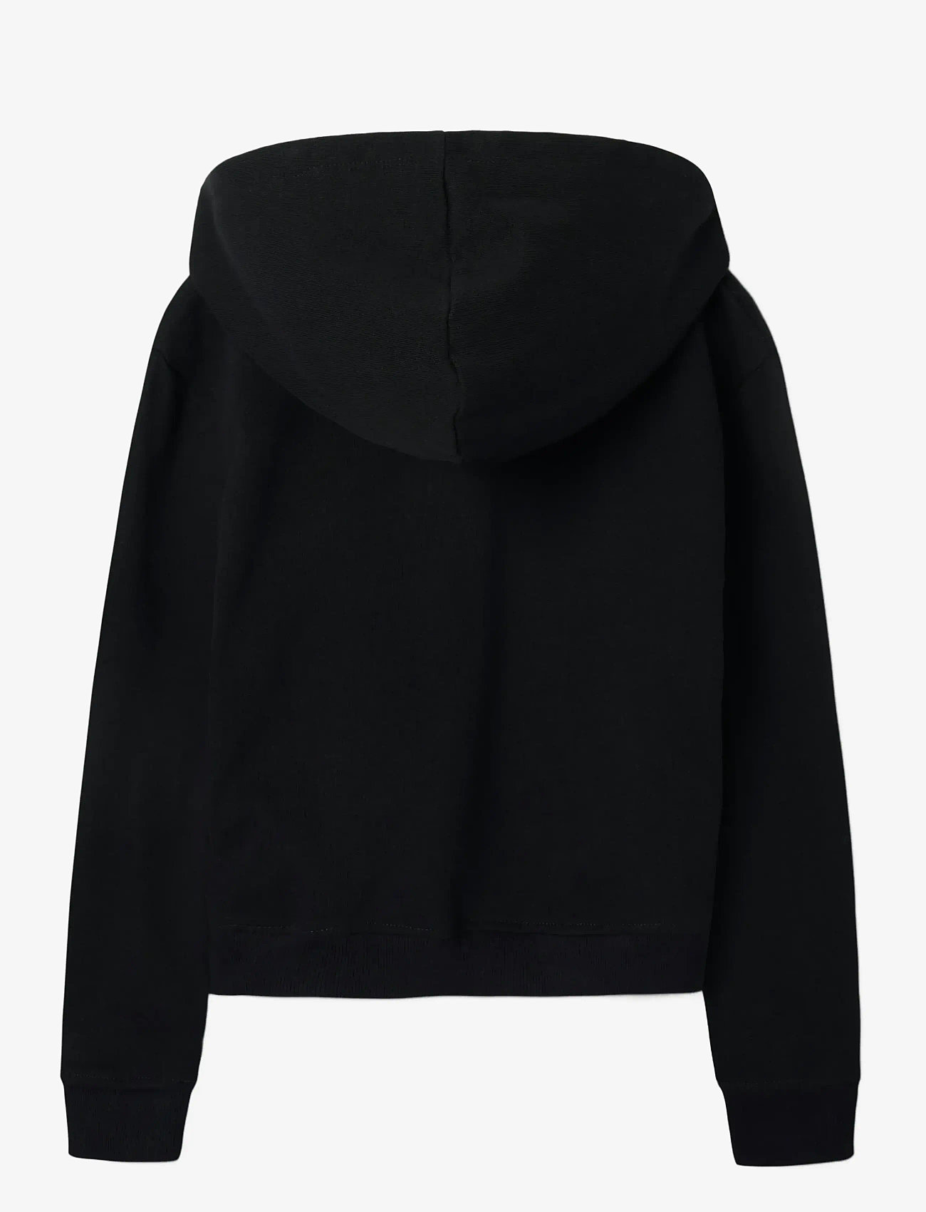 name it - NKFMILLE SHORT NREG SWE CARD WH UNB NOOS - kapuzenpullover - black - 2
