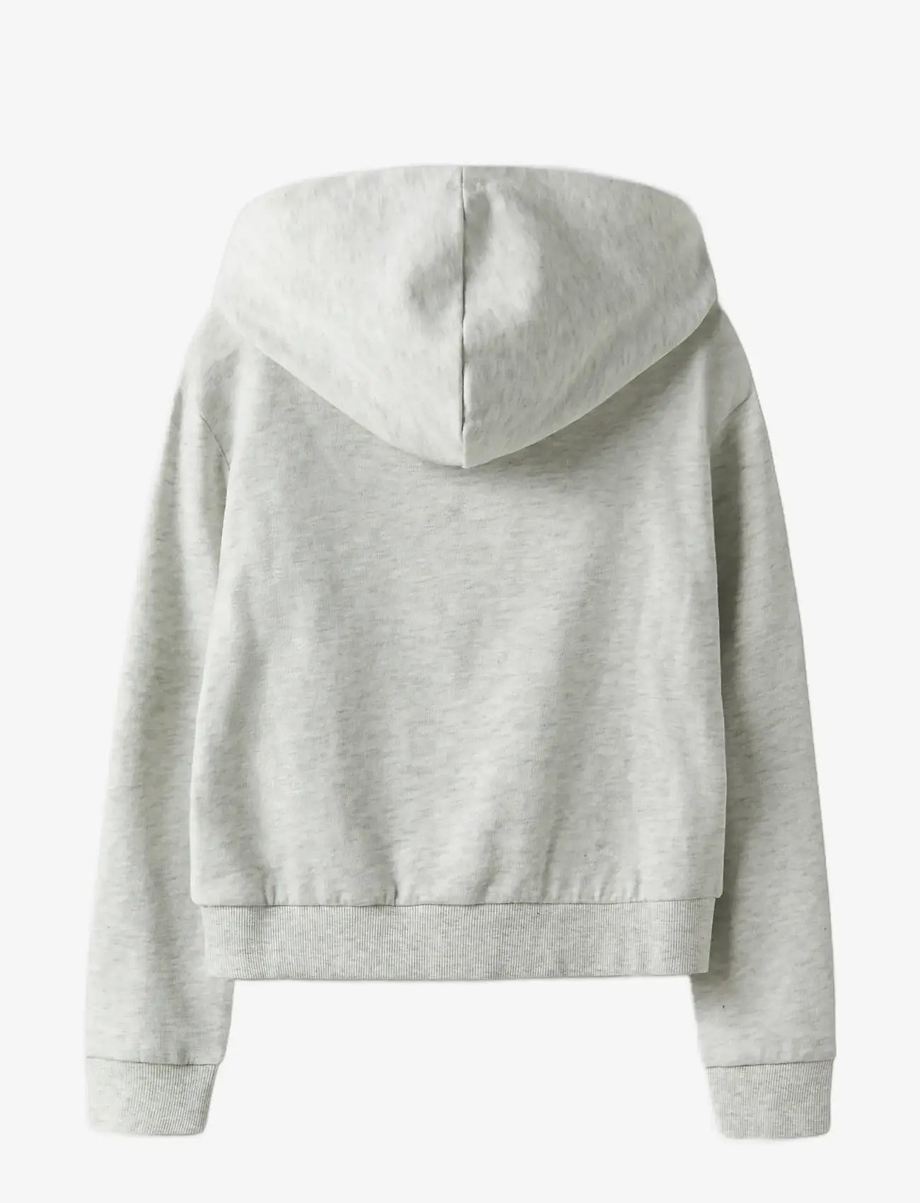 name it - NKFMILLE SHORT NREG SWE CARD WH UNB NOOS - pulls à capuche - light grey melange - 2