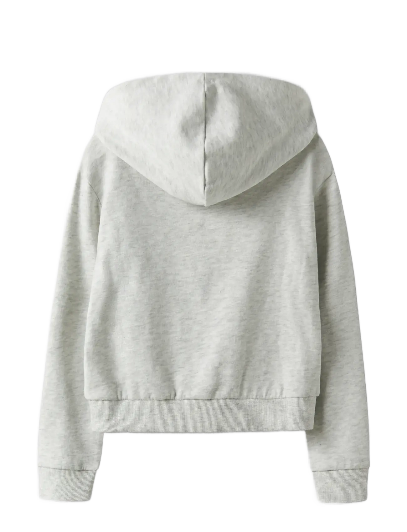 name it - NKFMILLE SHORT NREG SWE CARD WH UNB NOOS - džemperiai su gobtuvu - light grey melange - 2