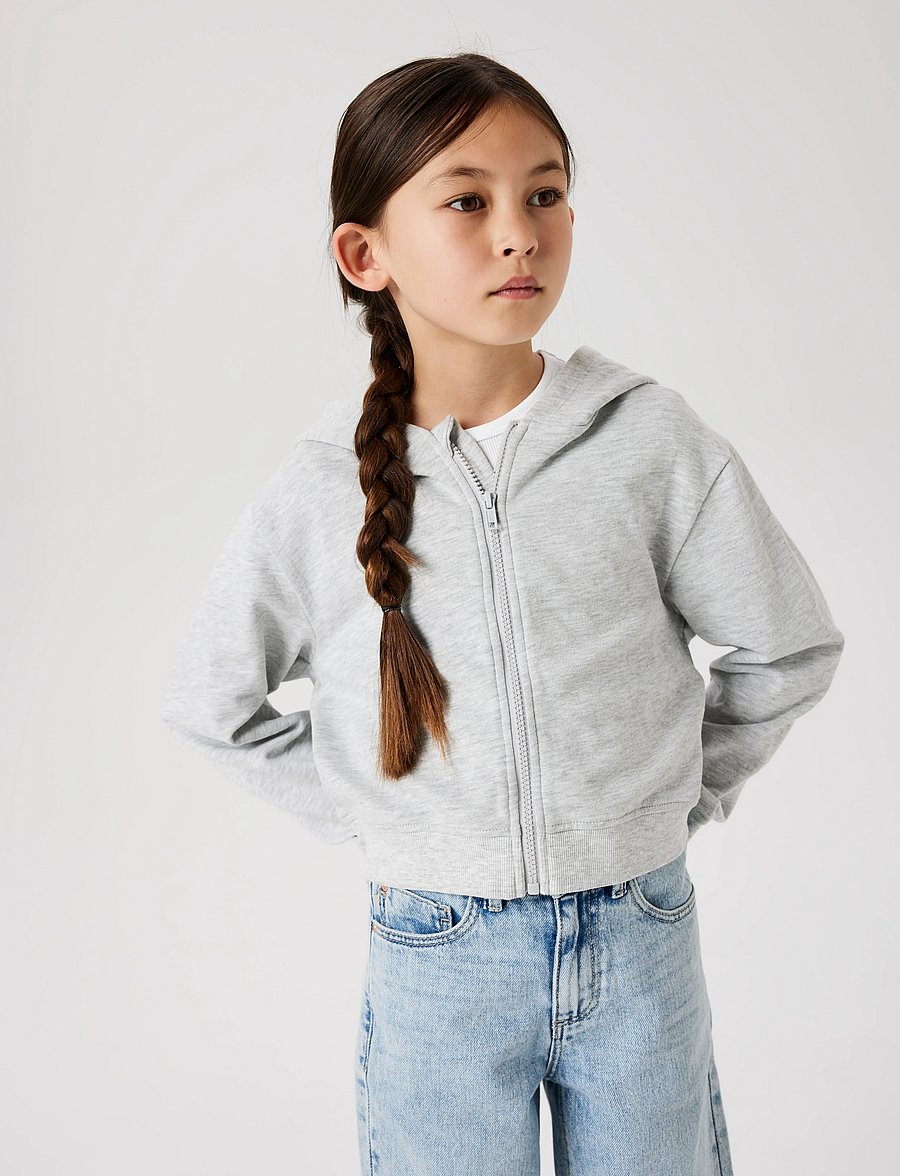 name it - NKFMILLE SHORT NREG SWE CARD WH UNB NOOS - kapuzenpullover - light grey melange - 0