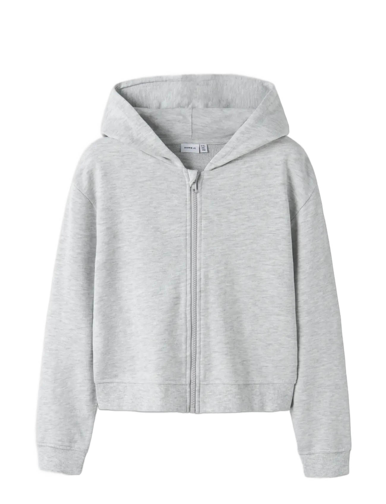 name it - NKFMILLE SHORT NREG SWE CARD WH UNB NOOS - efterårstøj - light grey melange - 3