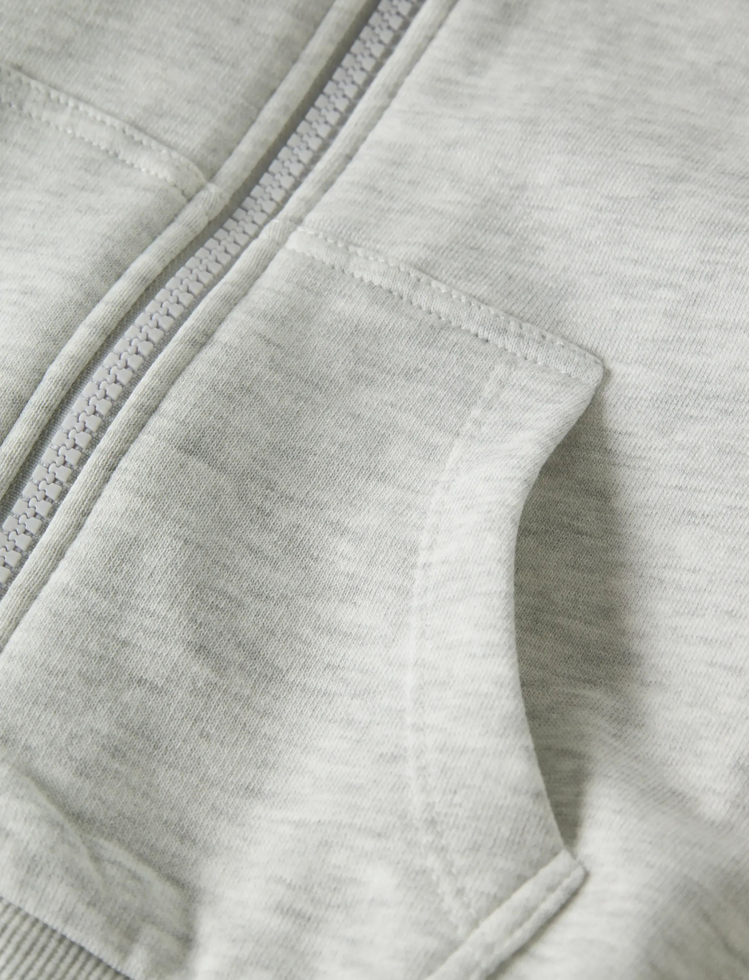 name it - NKFMILLE SHORT NREG SWE CARD WH UNB NOOS - džemperiai su gobtuvu - light grey melange - 5