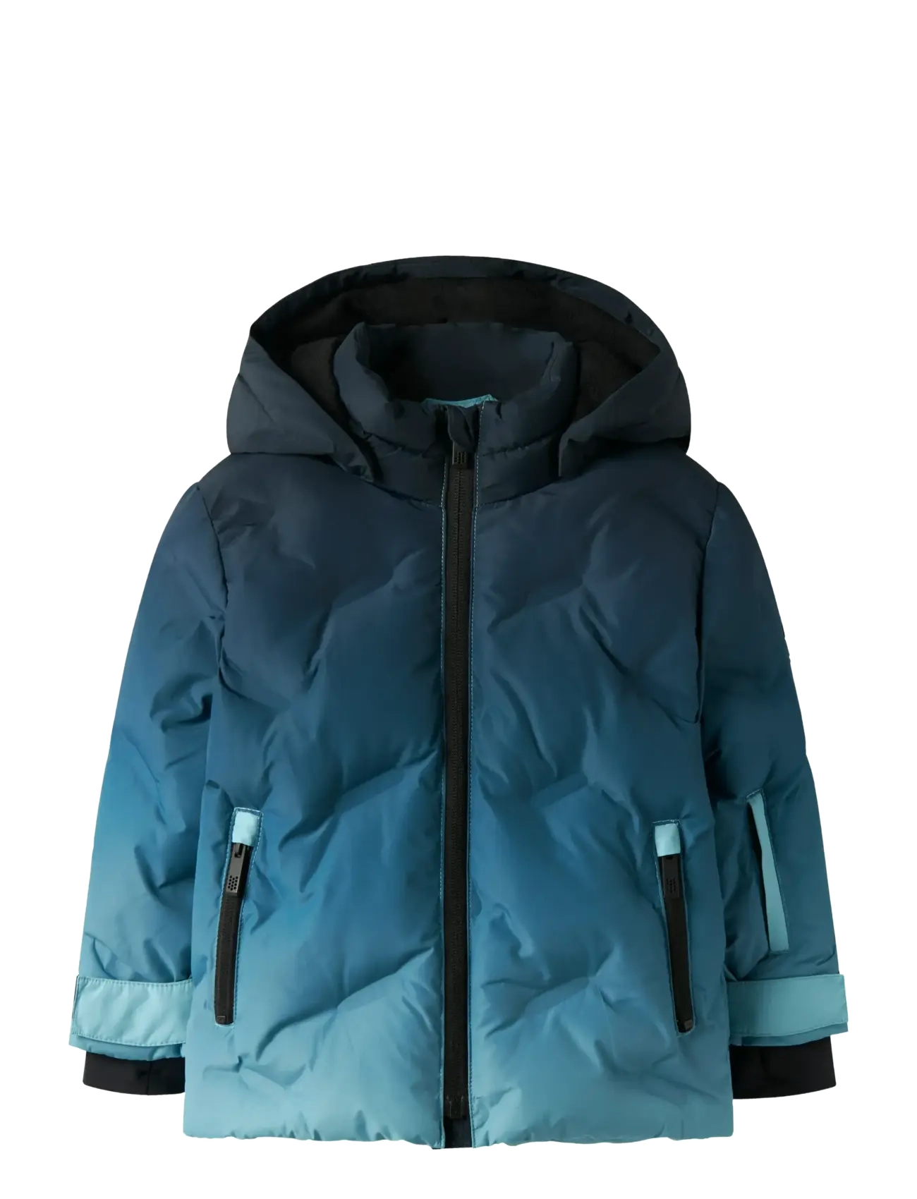 name it NMMMOUNTAIN05 SKI JACKET FO - Vintertøj - MILKY BLUE / navy