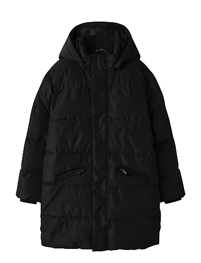Nkfmedow03 Puffer Jacket Long Fo - Dunjakker & Forede Jakker