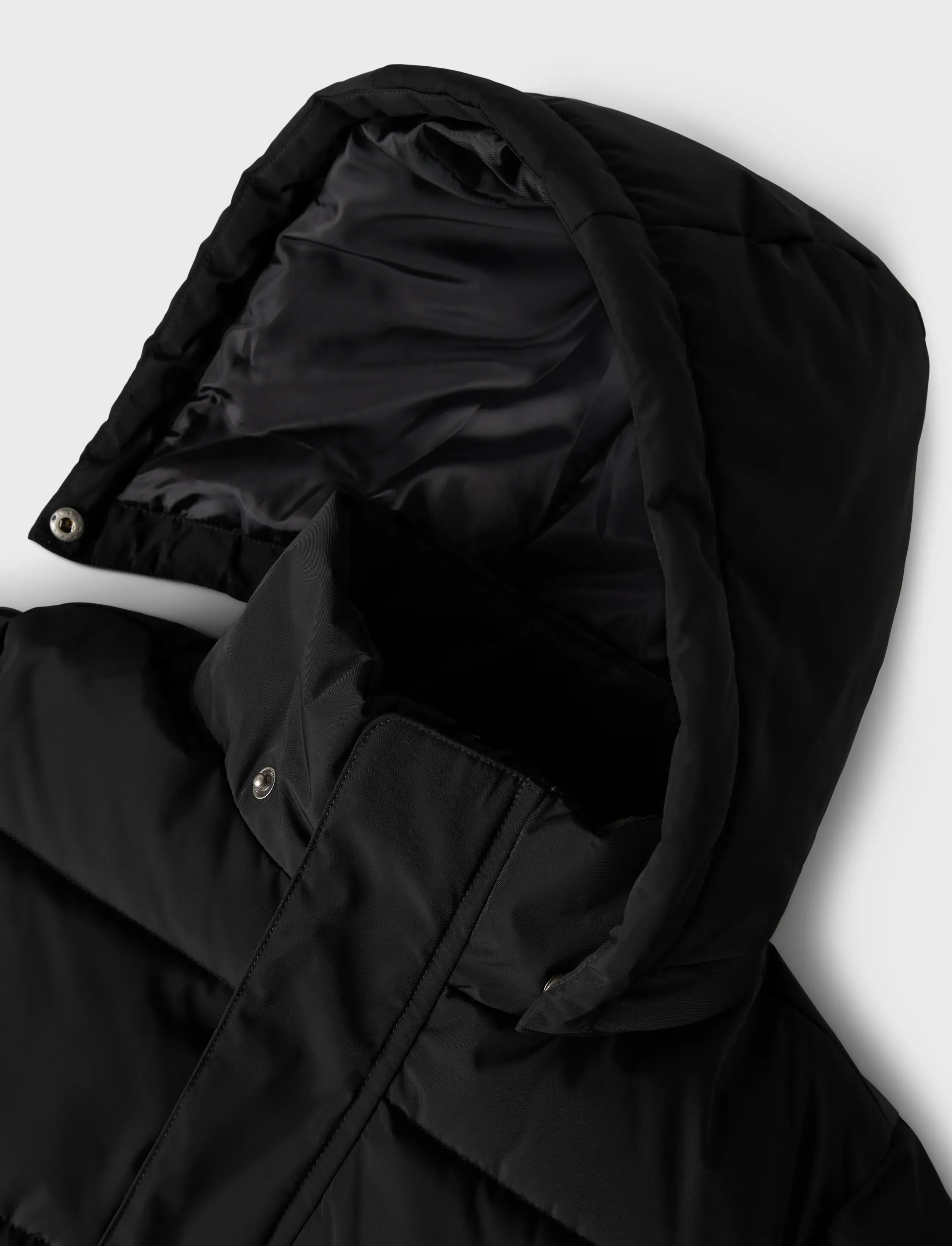 name it - NKFMEDOW03 PUFFER JACKET LONG FO - daunen- und steppjacken - black - 3