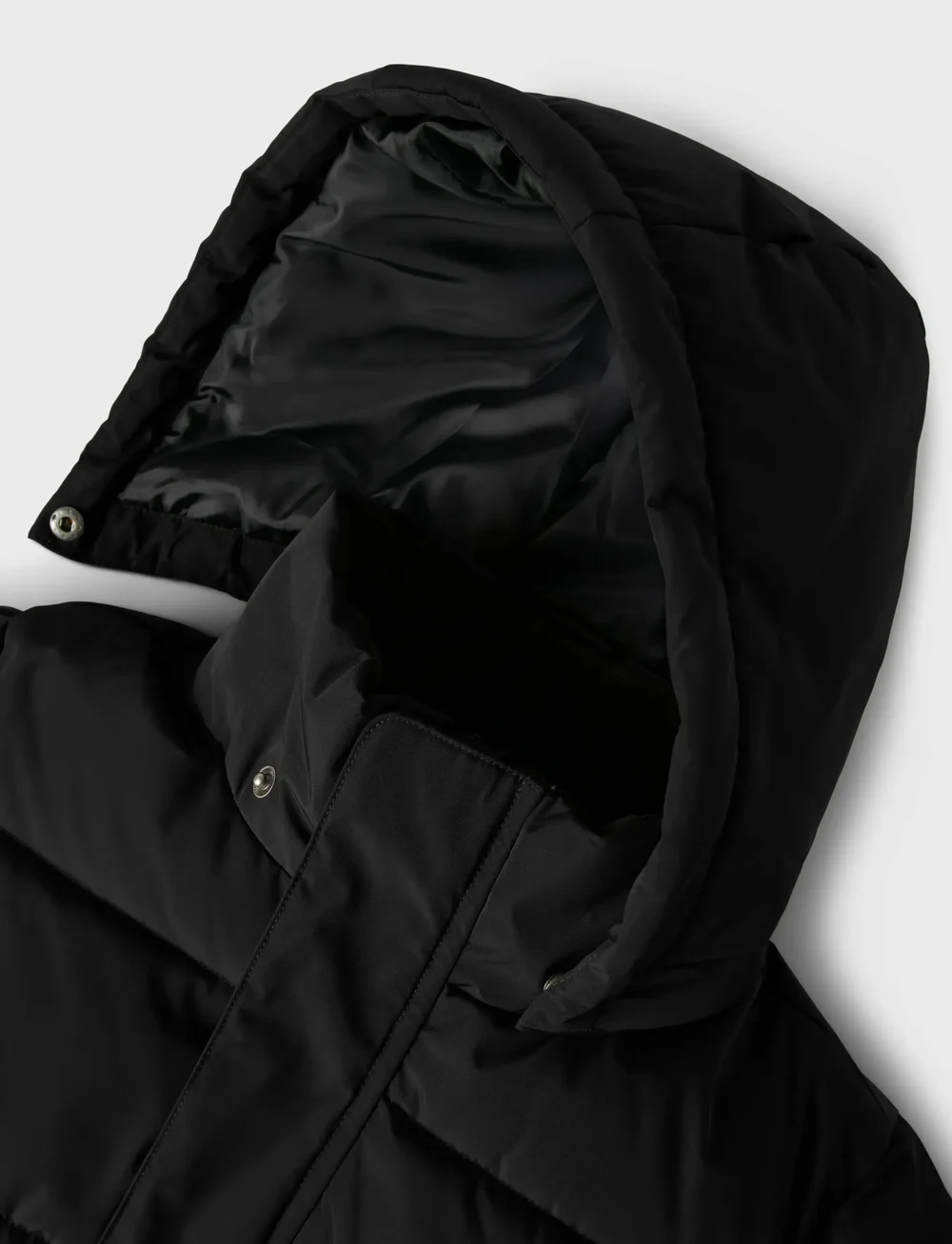 name it - NKFMEDOW03 PUFFER JACKET LONG FO - vinterjackor - black - 2