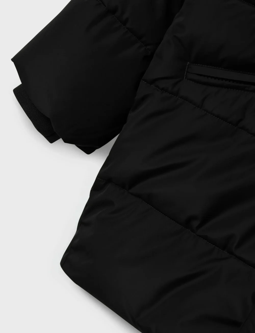 name it - NKFMEDOW03 PUFFER JACKET LONG FO - vinterjackor - black - 3