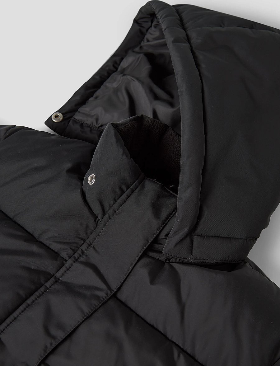 name it - NKFMEDOW03 PUFFER JACKET LONG FO - vinterjackor - black - 3