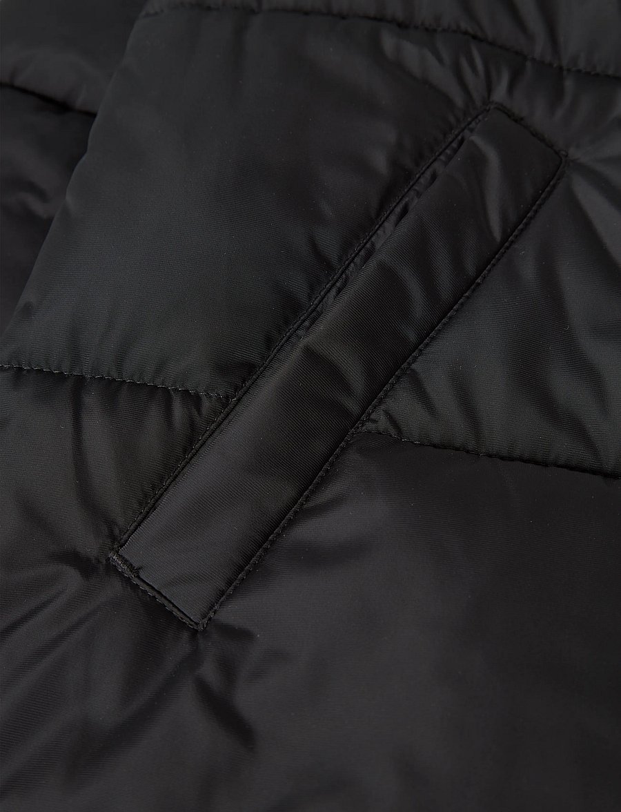 name it - NKFMEDOW03 PUFFER JACKET LONG FO - vinterjackor - black - 4