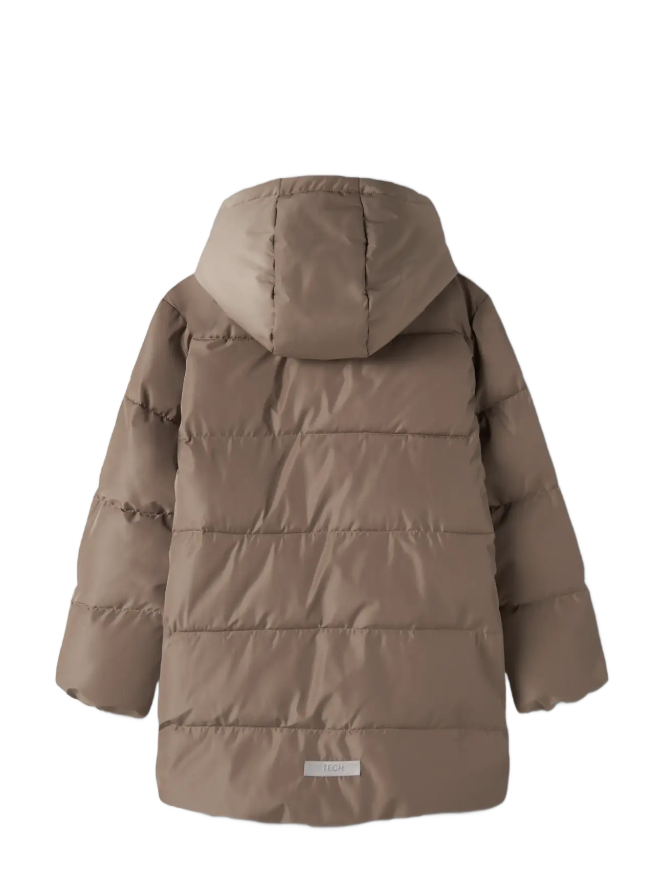 name it - NKFMEDOW03 PUFFER JACKET LONG FO - winter jackets - brown lentil - 1