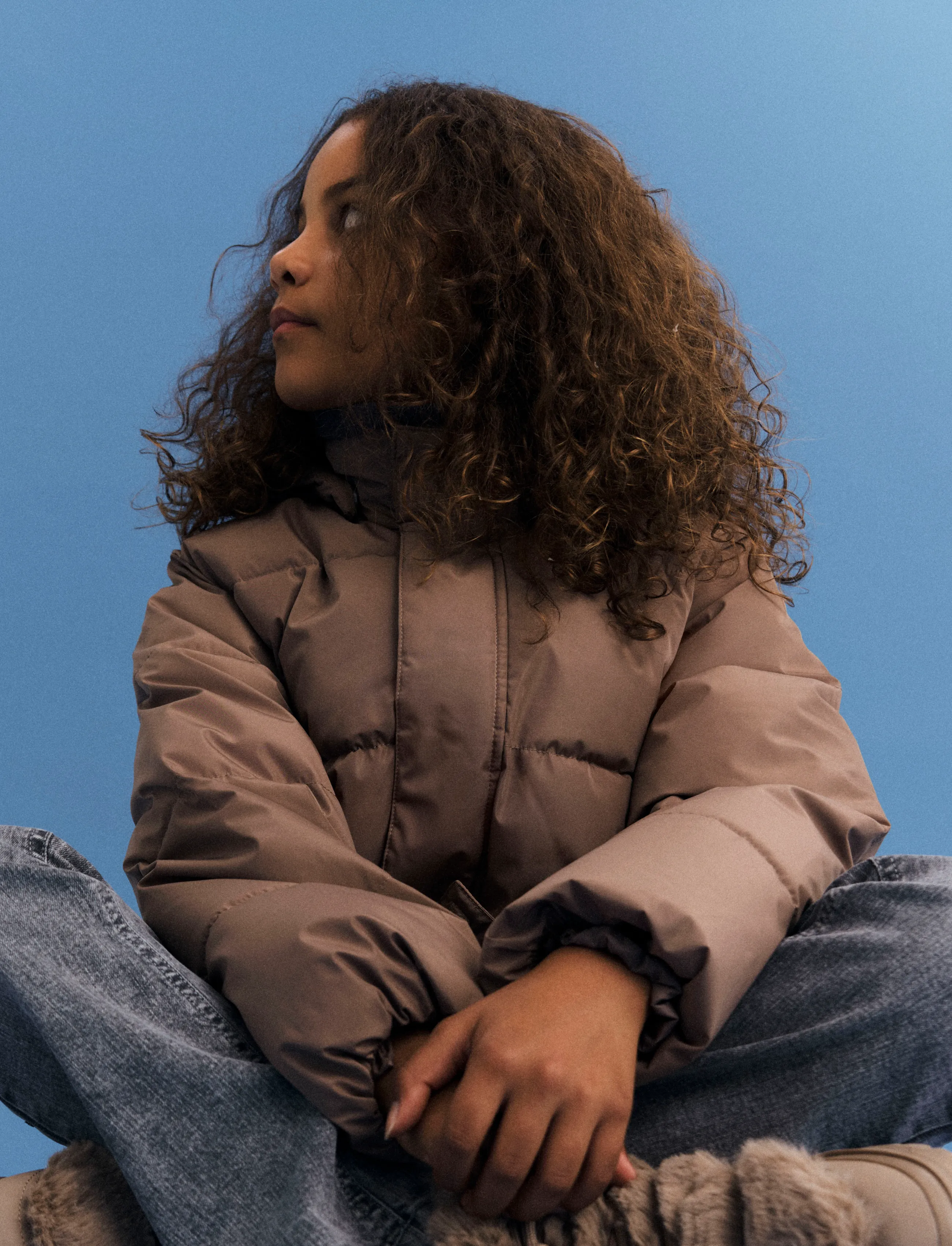 name it - NKFMEDOW03 PUFFER JACKET LONG FO - winter jackets - brown lentil - 2