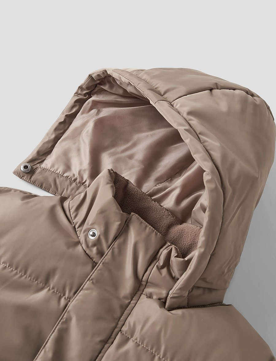 name it - NKFMEDOW03 PUFFER JACKET LONG FO - winterjacke - brown lentil - 4