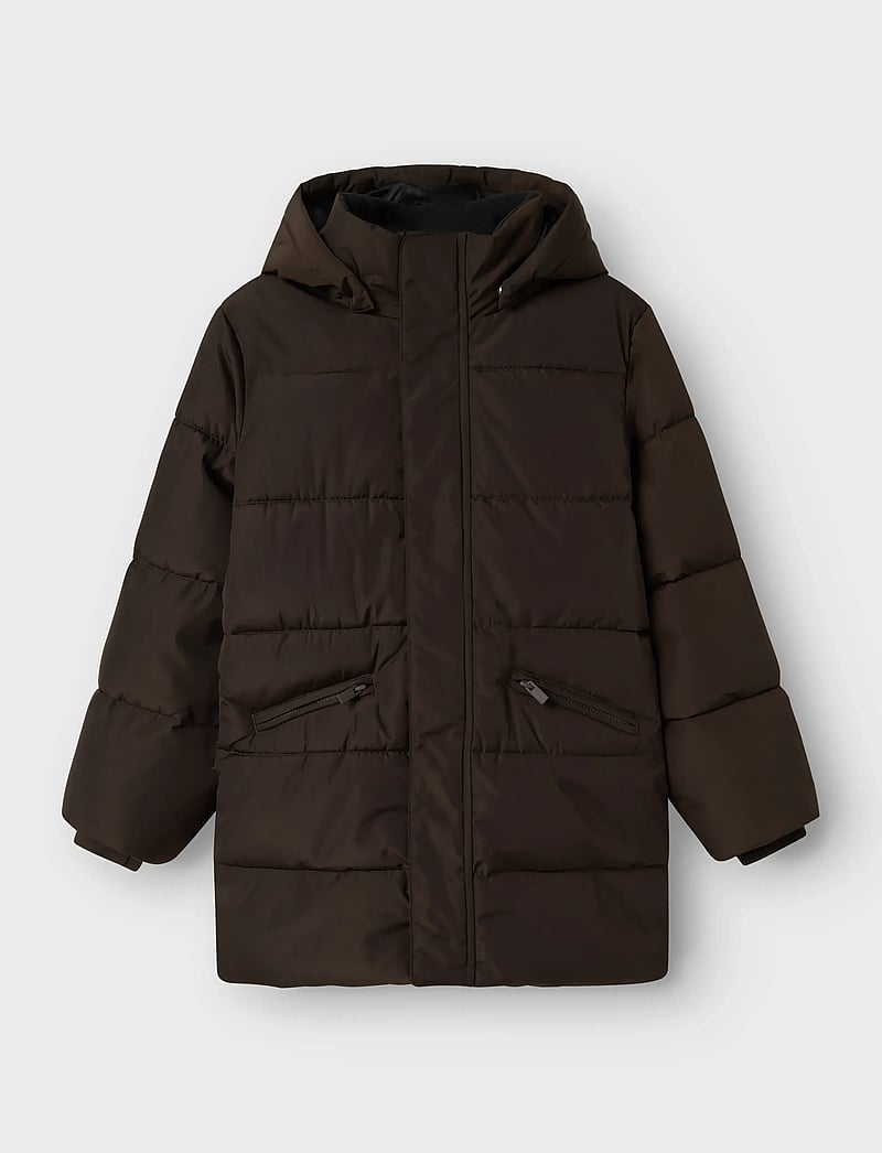 name it - NKFMEDOW03 PUFFER JACKET LONG FO - talvejope - delicioso - 0