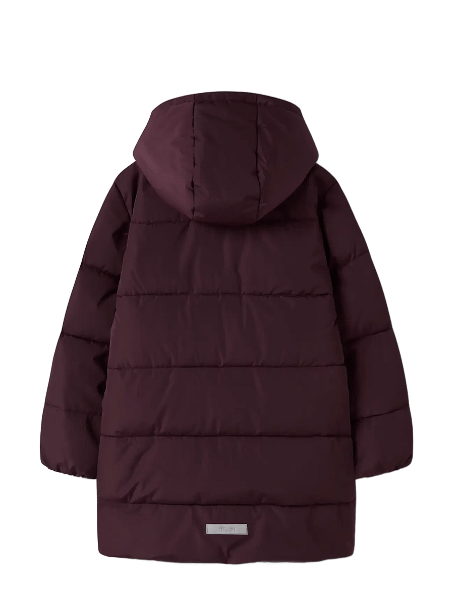 name it - NKFMEDOW03 PUFFER JACKET LONG FO - vinterjackor - fig - 1