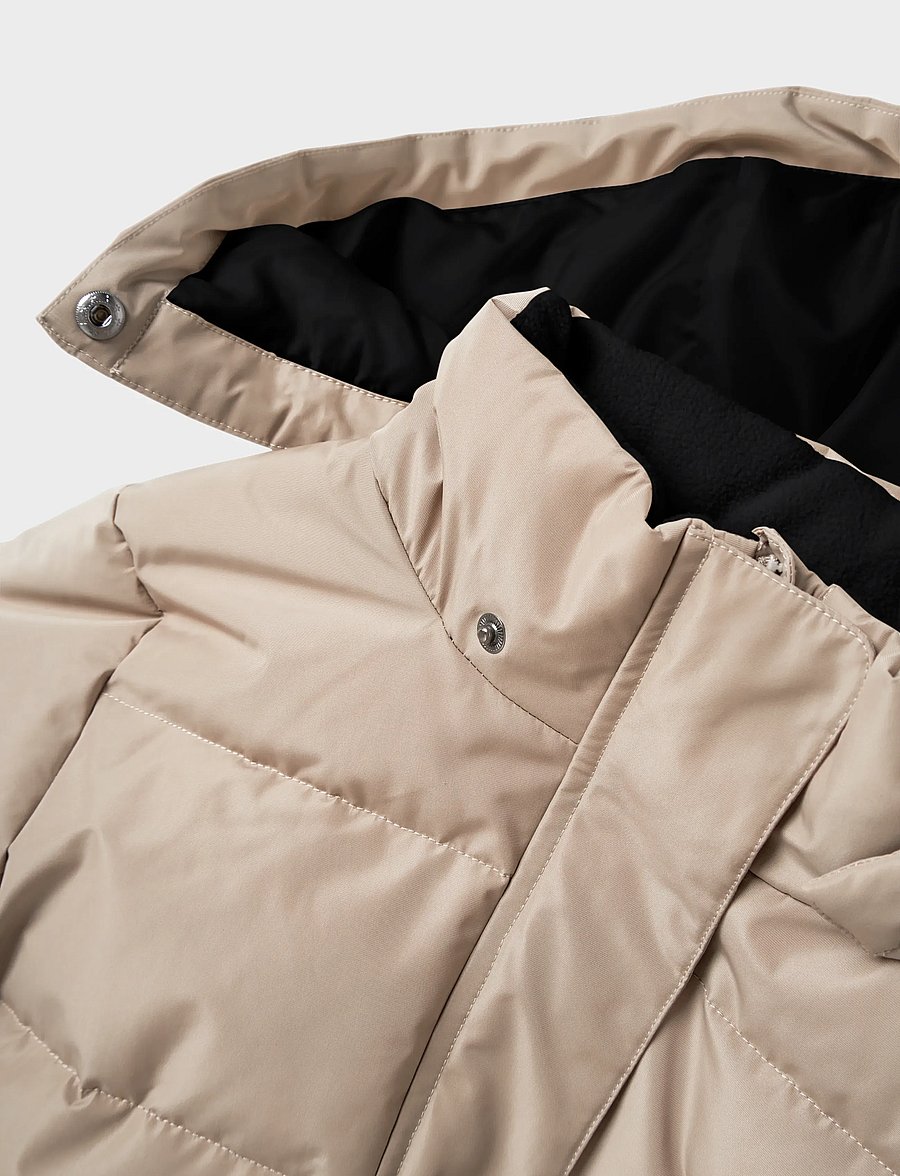 name it - NKFMEDOW03 PUFFER JACKET LONG FO - winterjacke - pure cashmere - 3