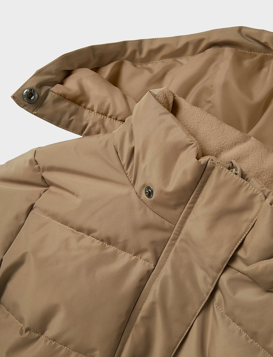 name it - NKFMEDOW03 PUFFER JACKET LONG FO - winterjacke - pure cashmere - 5
