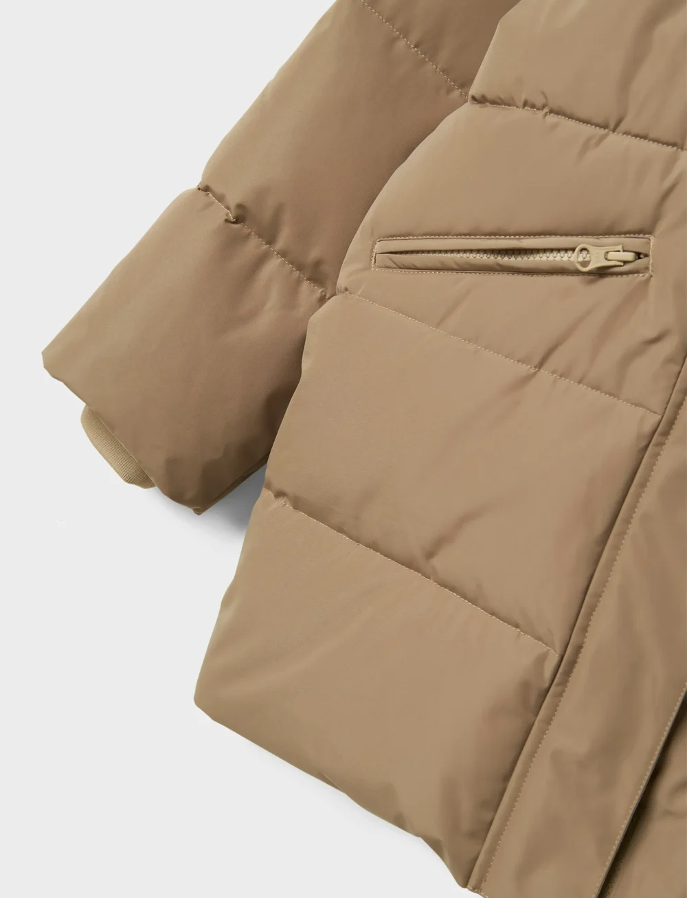 name it - NKFMEDOW03 PUFFER JACKET LONG FO - vinterjackor - pure cashmere - 3