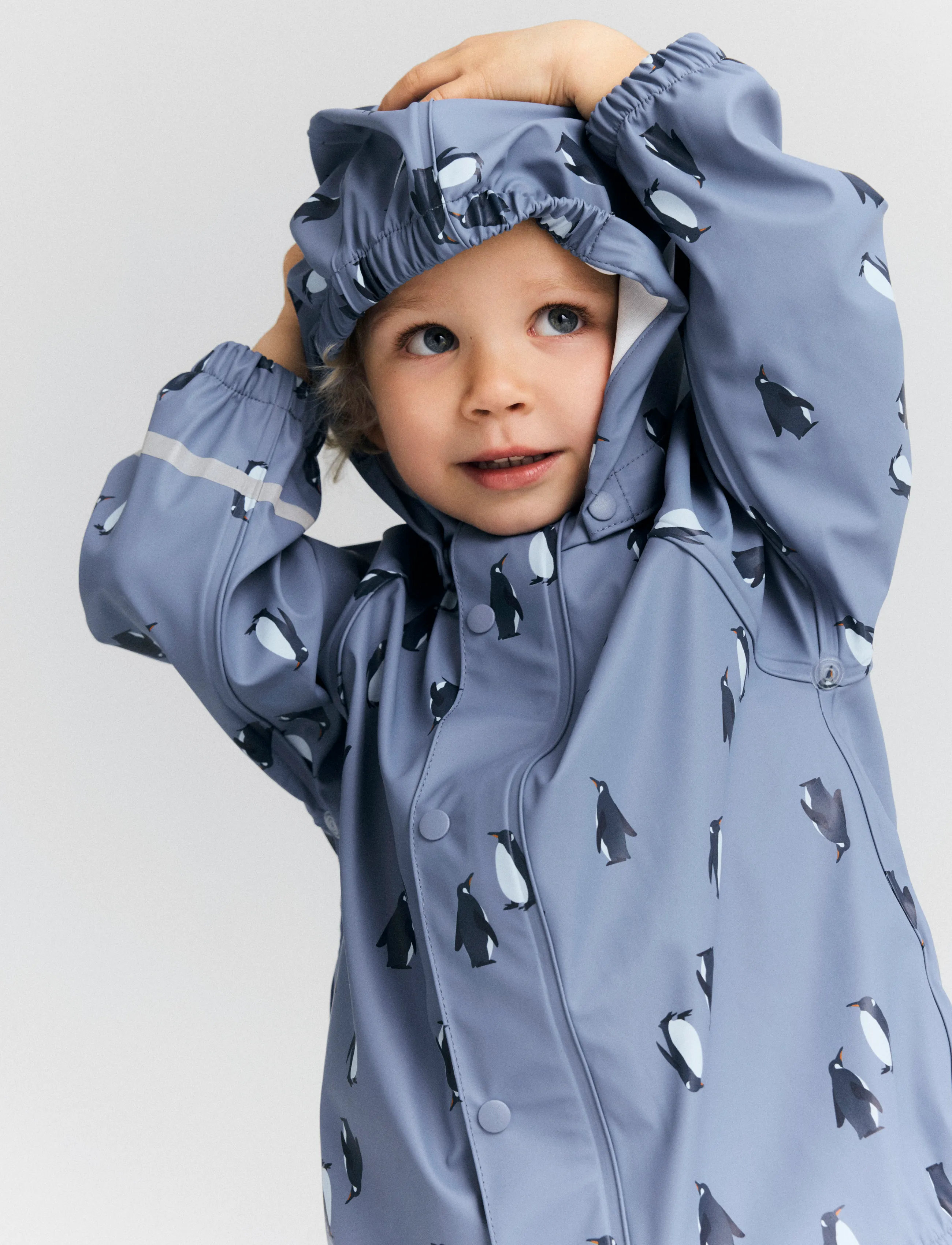 name it - NMMDRY10 RAIN SET AU AOP FO - regensets - country blue - 3