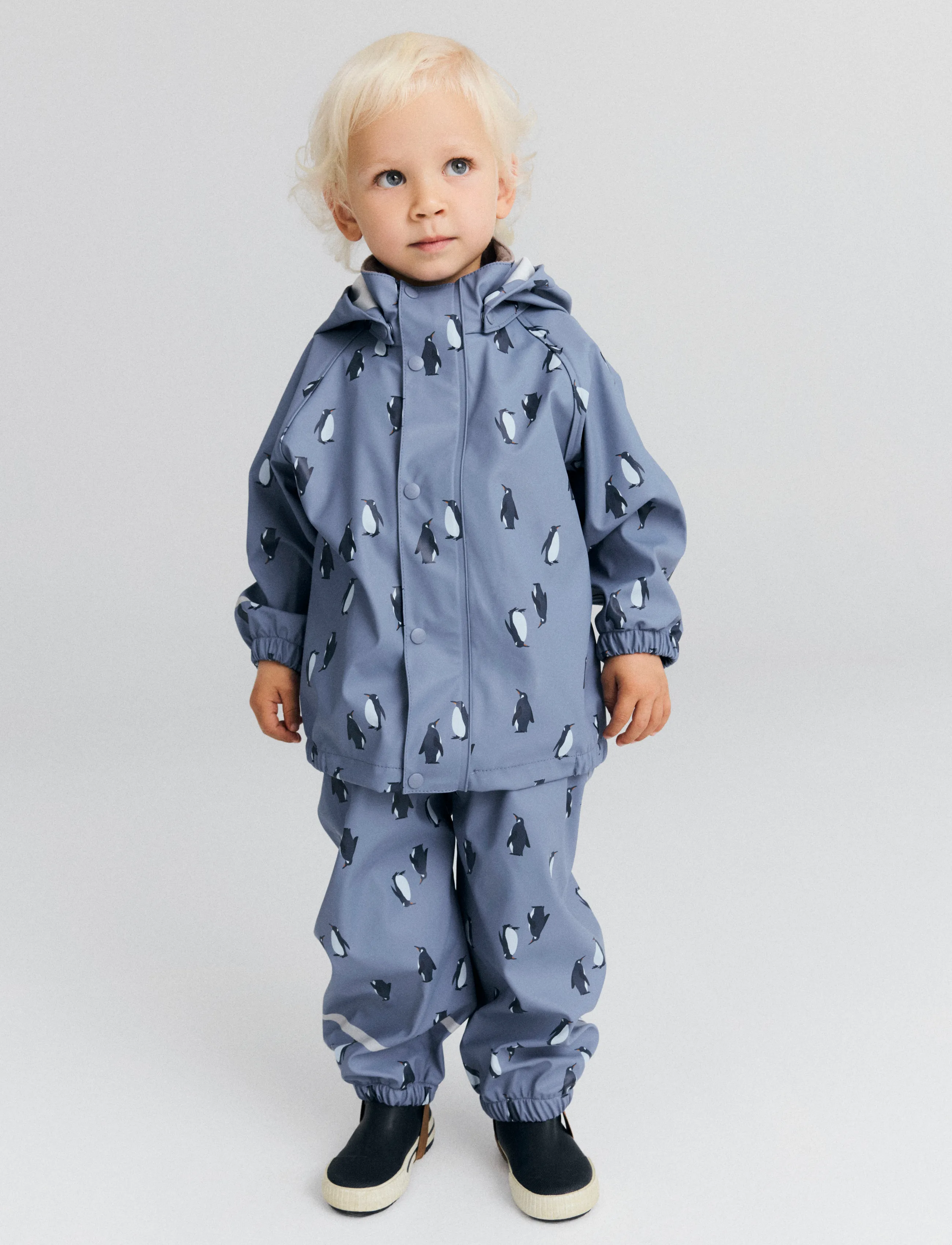 name it - NMMDRY10 RAIN SET AU AOP FO - regensets - country blue - 4