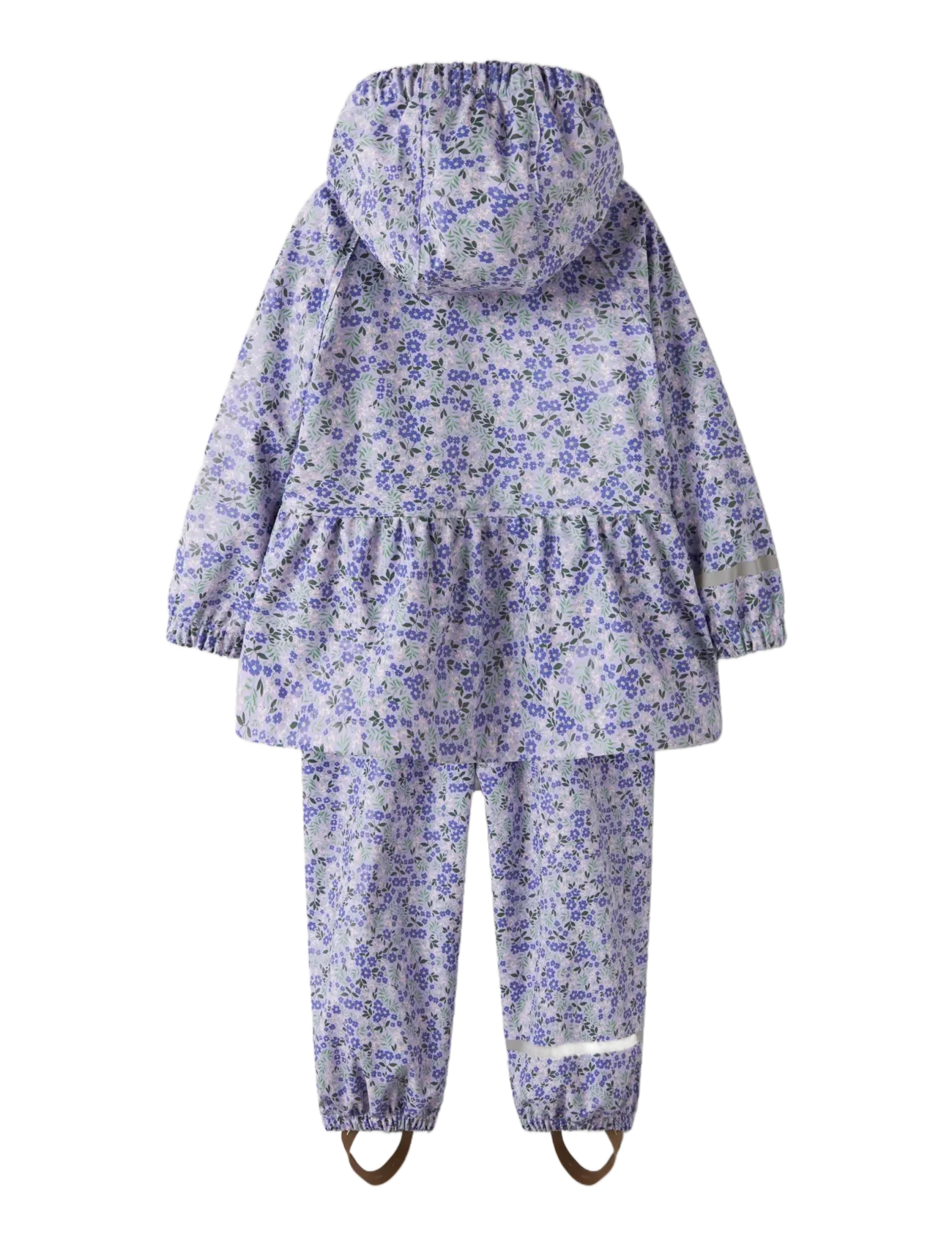 name it - NMFDRY10 RAIN SET AU AOP FO - lavender - 1