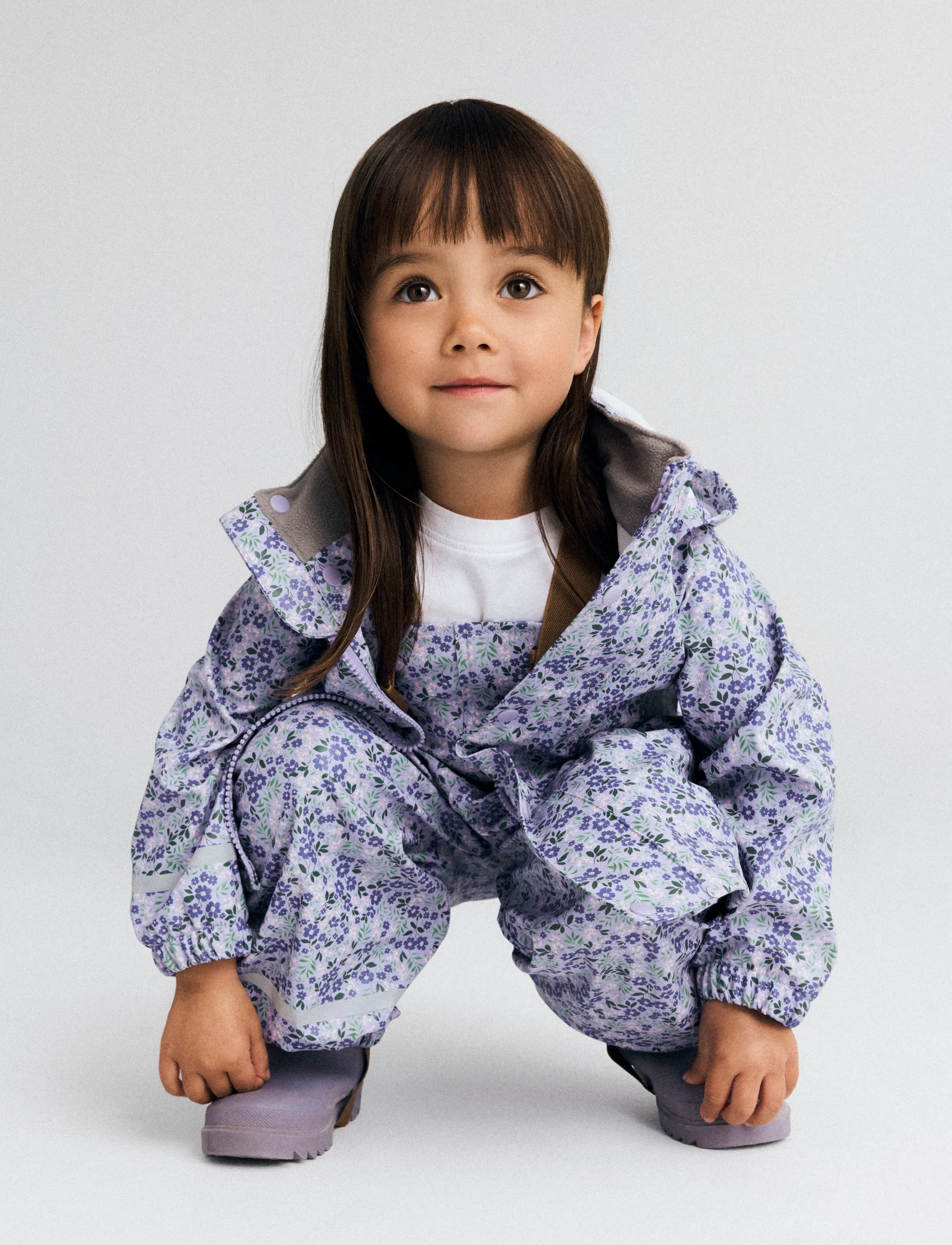 name it - NMFDRY10 RAIN SET AU AOP FO - lavender - 3