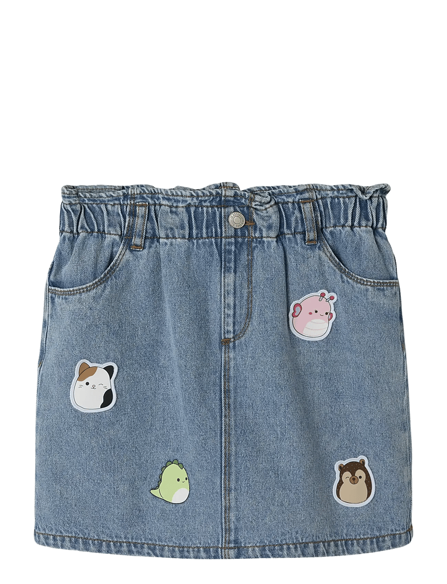 name it - NKFOVA SQUISH DENIM SKIRT BFU - jeansröcke - medium blue denim - 1